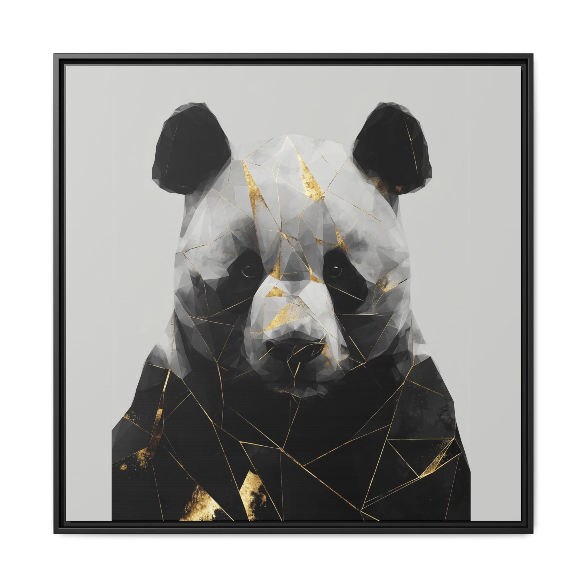 Fractured Panda: Geometric Wildlife Art, Low-Poly Contemporary Portrait   |  Personalized & Custom Orders Available