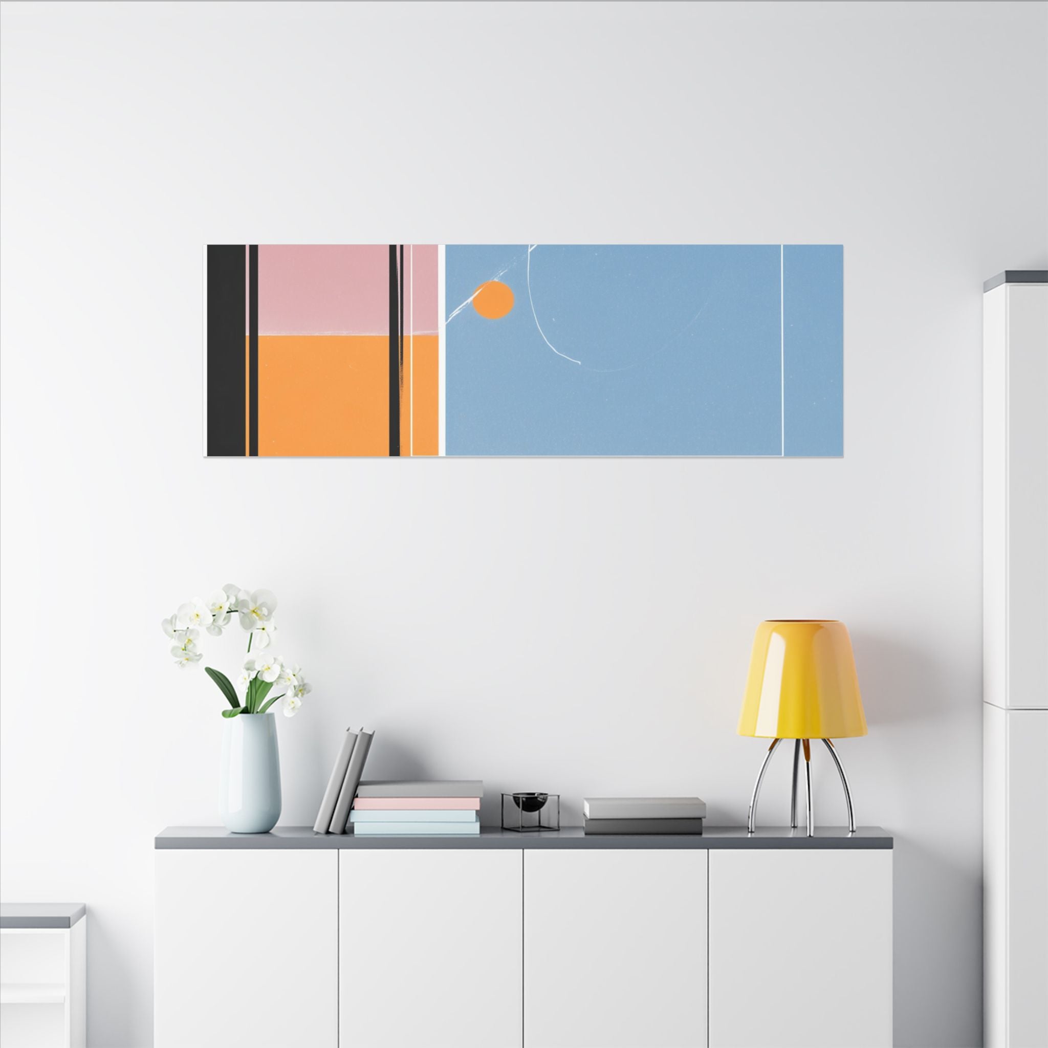 Geometric Harmony: Abstract Minimalist Composition, Modernist Color Fields, Constructivist Design Principles   |   Custom Orders Accepted