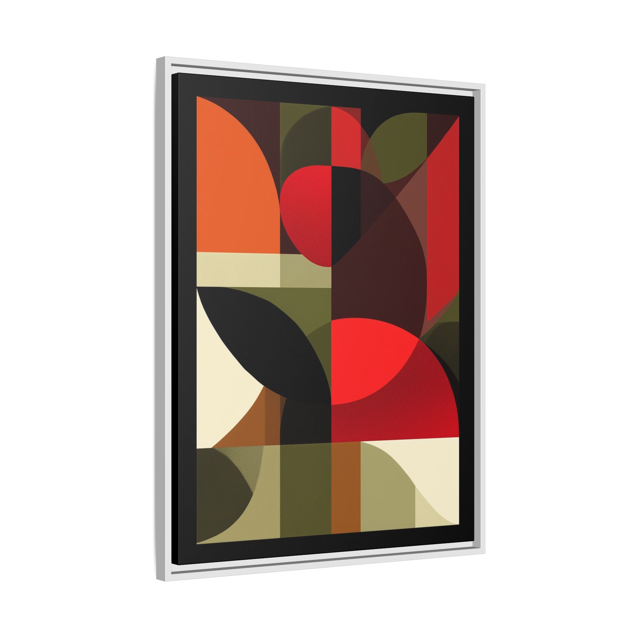 Geometric Fusion: Modern Abstract Composition, Cubist Color Blocks, Architectural Form Harmony   |   Custom Orders Accepted