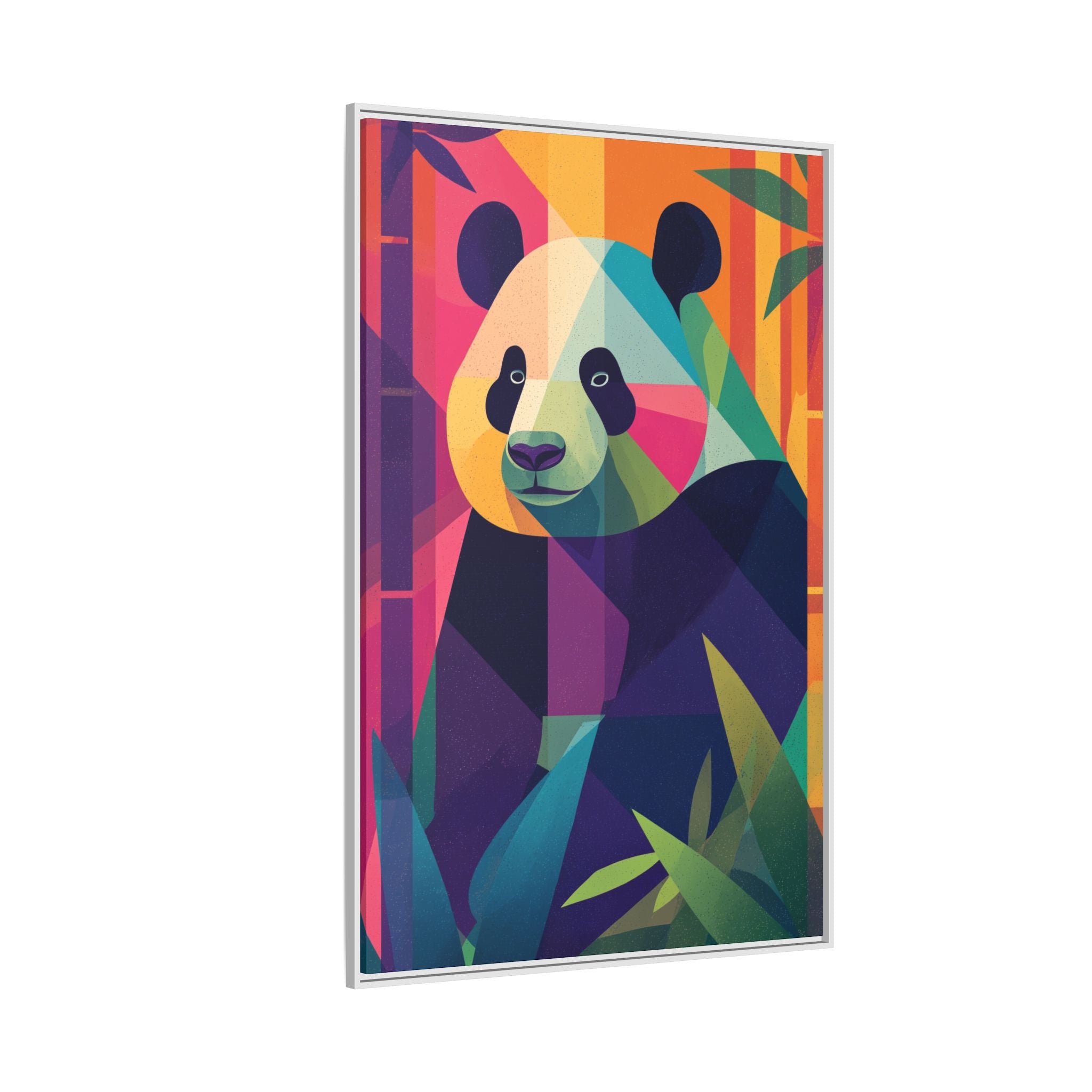 Geometric Panda: Mosaic Wildlife Portrait, Digital Polygonal Art   |  Personalized & Custom Orders Available