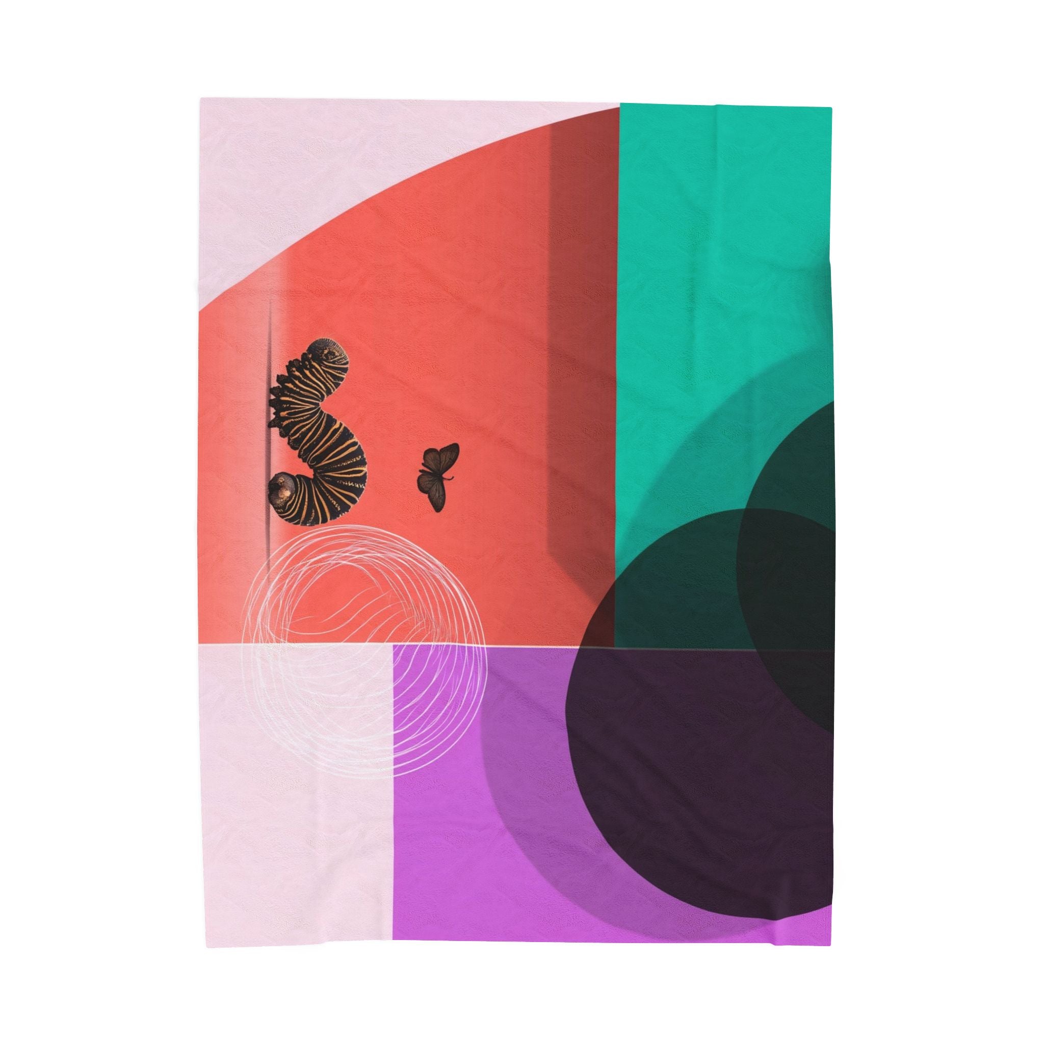 Metamorphosis of Geometry: Asymmetrical Abstract Composition, Translucent Color Quadrants   |    Custom Orders Available