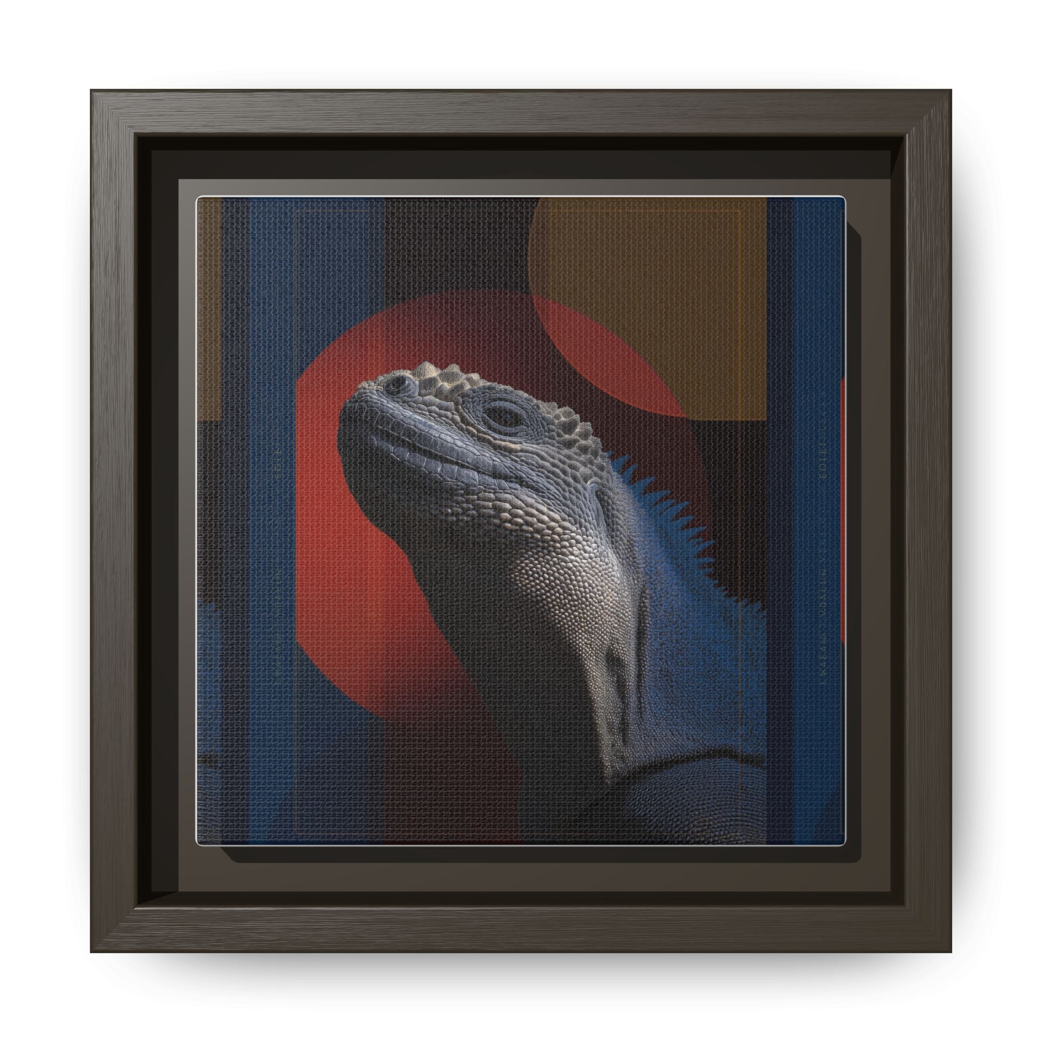 Scales of Antiquity: Prehistoric Reptilian Portrait, Abstract Geometric Composition   |    Custom Orders Available