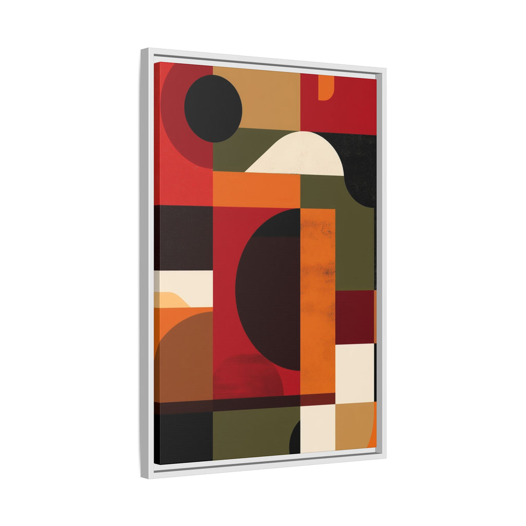 Geometric Convergence: Abstract Bauhaus Design, Constructivist Color Blocks, Architectural Art Composition   |   Custom Orders Accepted