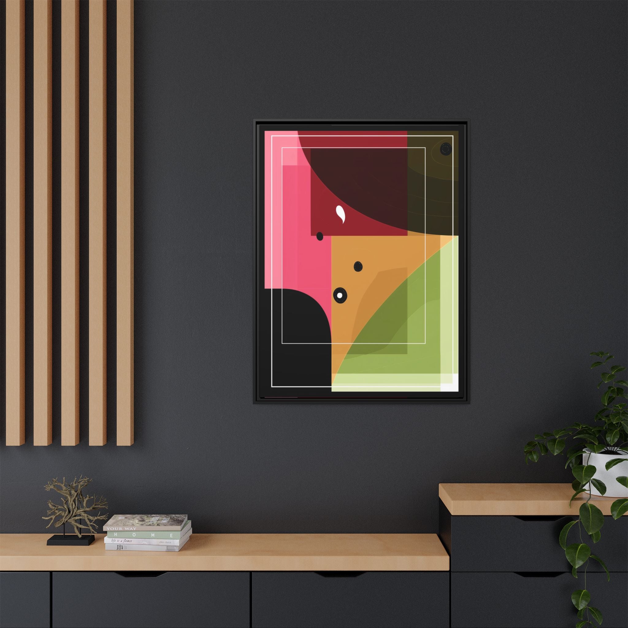 Geometric Convergence: Abstract Modernist Composition, Constructivist Color Blocking, Layered Geometric Design   |   Custom Orders Accepted