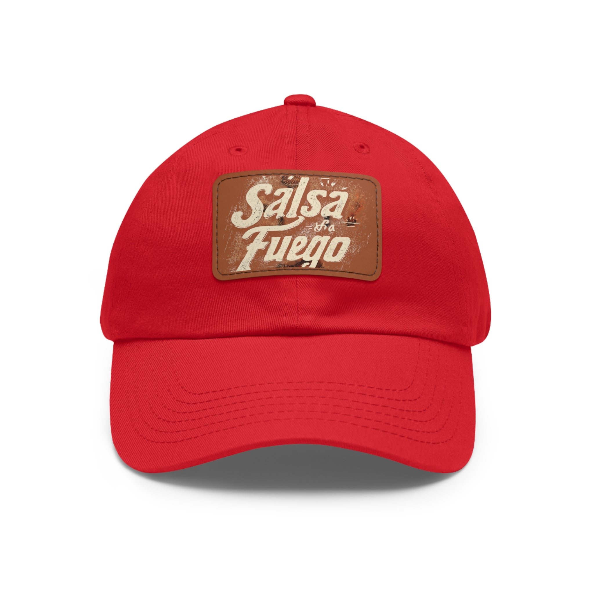 Salsa Fuego Dad Hat with Leather Patch (Rectangle)