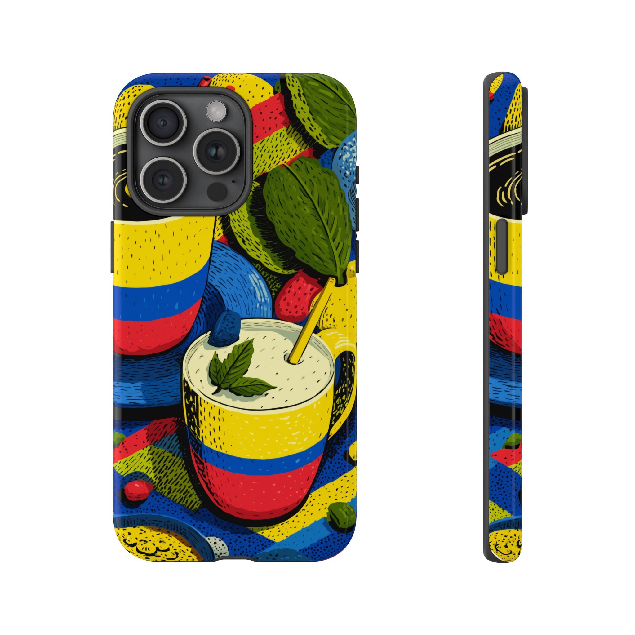 Vibrant Phone Case for Tough Cases | Colorful Colombian Art, Unique Gift, Trendy Accessory, Summer Style, Festival Must-Have