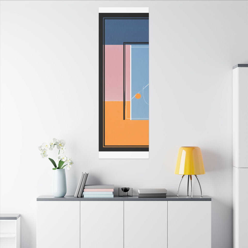 Geometric Harmony: Abstract Minimalist Composition, Modernist Color Fields, Constructivist Design Principles   |   Custom Orders Accepted