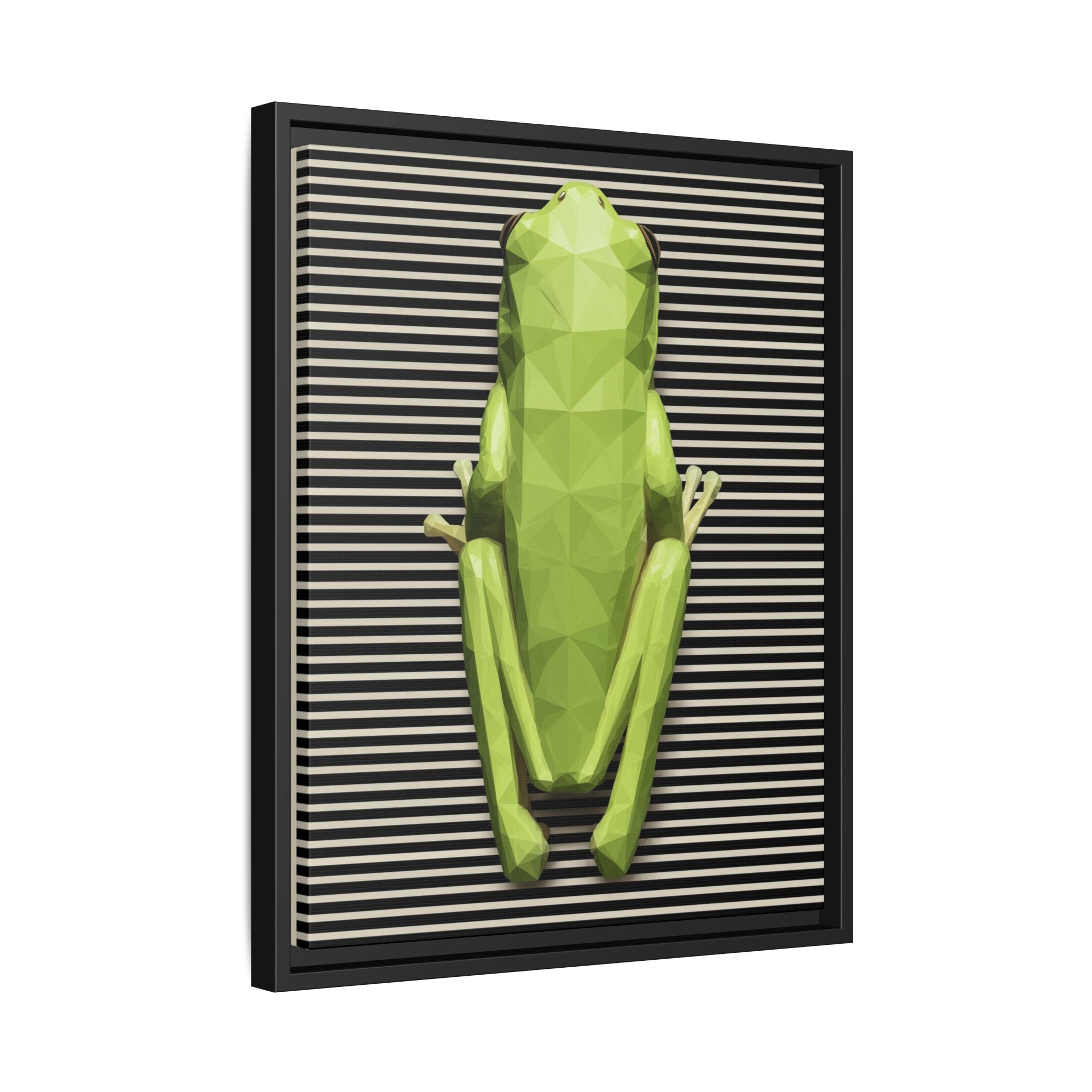 Geometric Frog: Low-Poly Digital Wildlife, Minimalist Angular Design   |    Custom Orders Available
