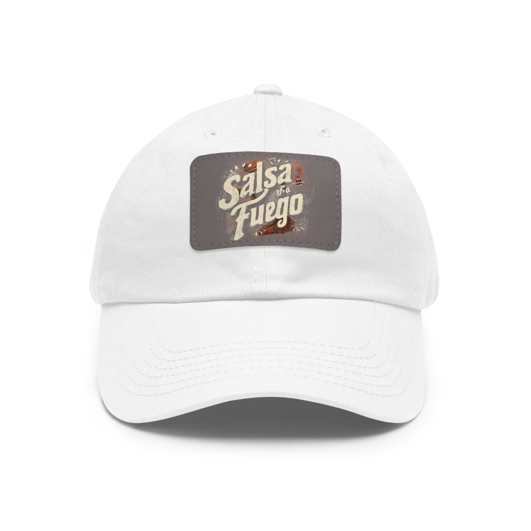 Salsa Fuego Dad Hat with Leather Patch (Rectangle)