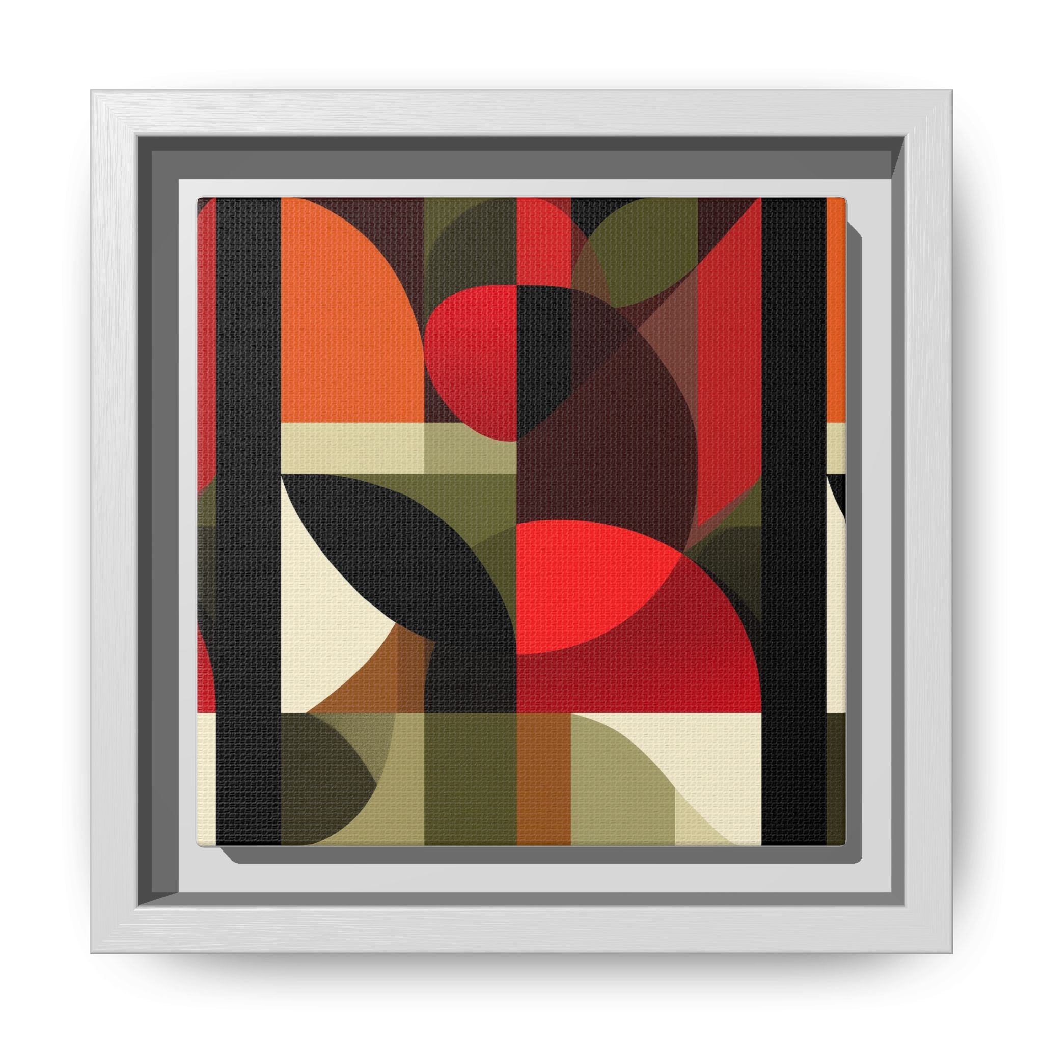 Geometric Fusion: Modern Abstract Composition, Cubist Color Blocks, Architectural Form Harmony   |   Custom Orders Accepted