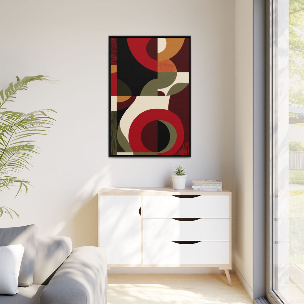 Geometric Intersections: Mid-Century Modern Design, Abstract Architectural Composition, Rhythmic Curved Forms   |   Custom Orders Accepted
