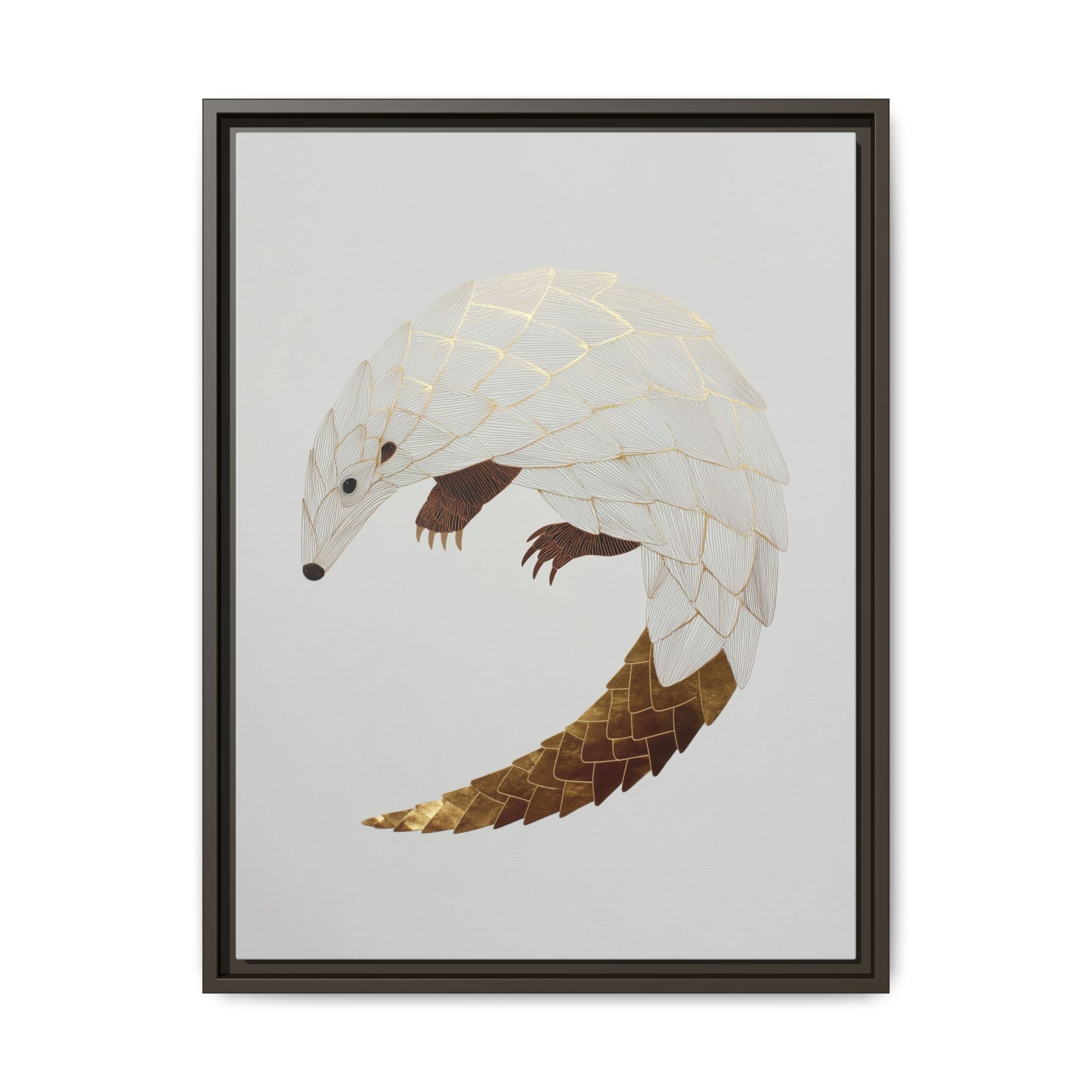 Geometric Hedgehog: Minimalist Wildlife Illustration, Layered Metallic Geometric Art   |    Custom Orders Available