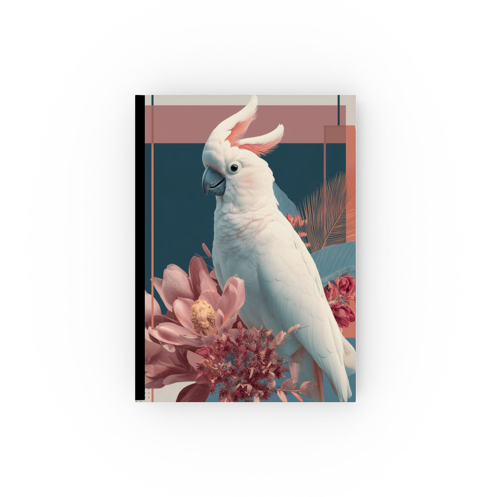 Cockatoo Personalized Journal, Notebook, Tropical Bird Diary, Writing Pad, Customized Notepad for Bird Lovers