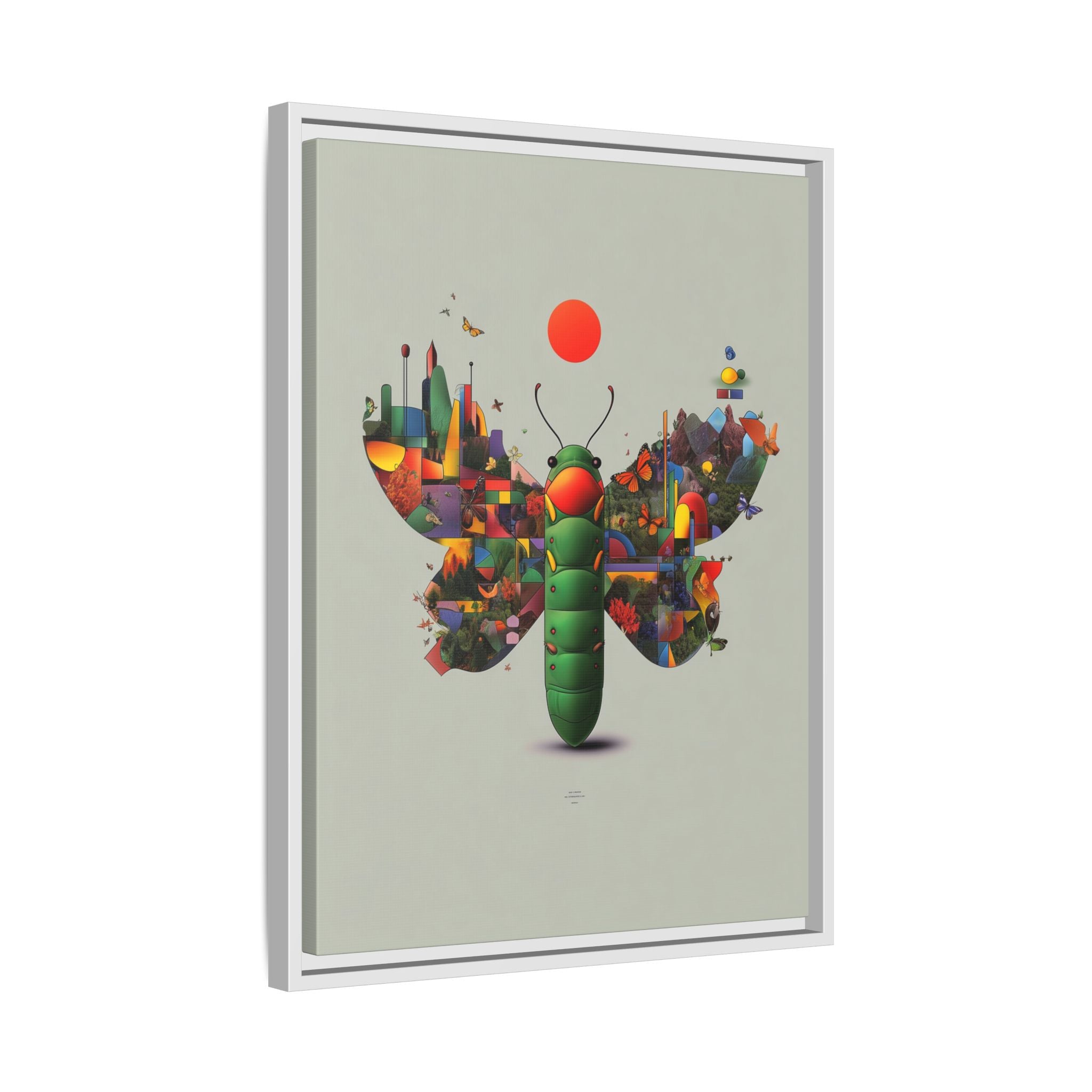 Metamorphosis of Geometry: Digital Nature Mosaic, Surreal Butterfly Landscape   |    Custom Orders Available