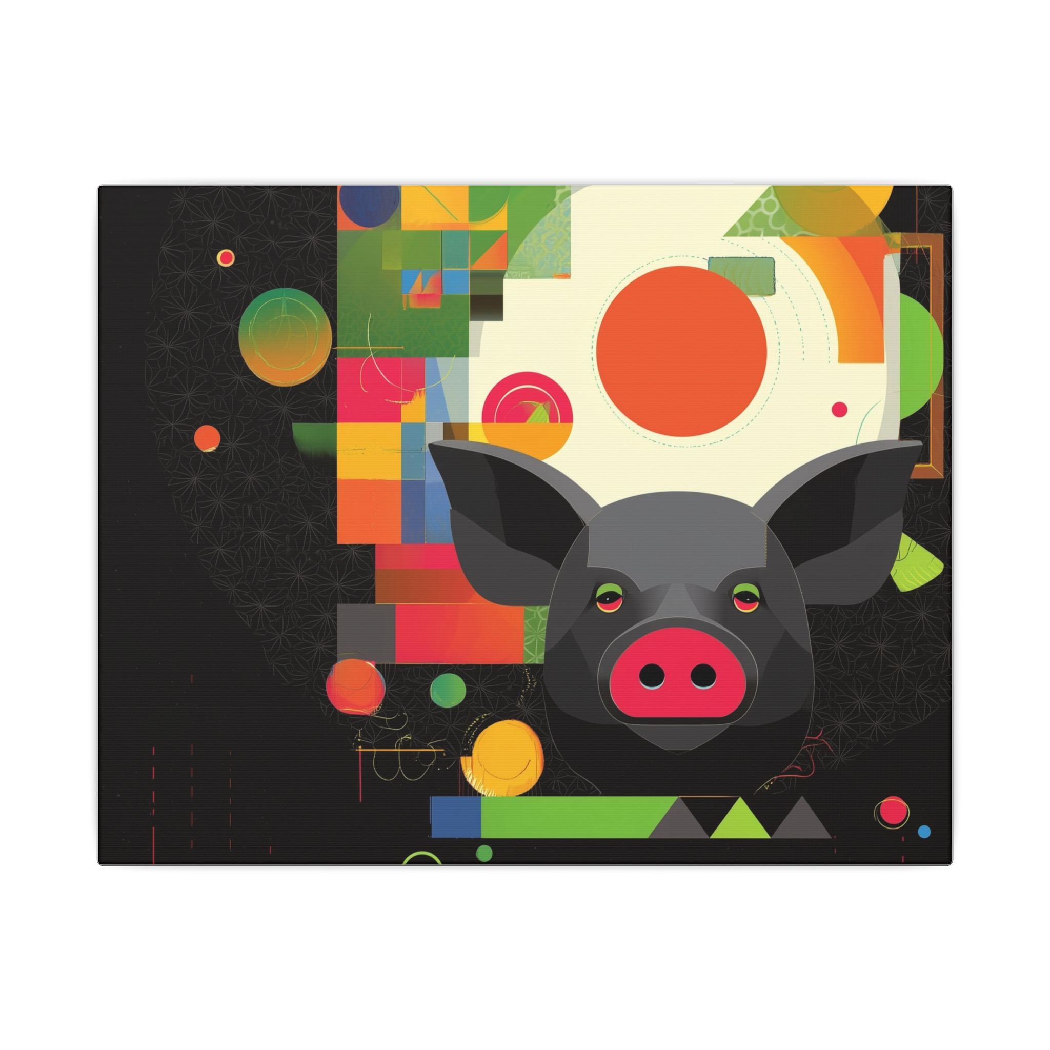 Geometric Pig Constellation: Abstract Digital Illustration, Modern Graphic Design Artwork   |    Custom Orders Available