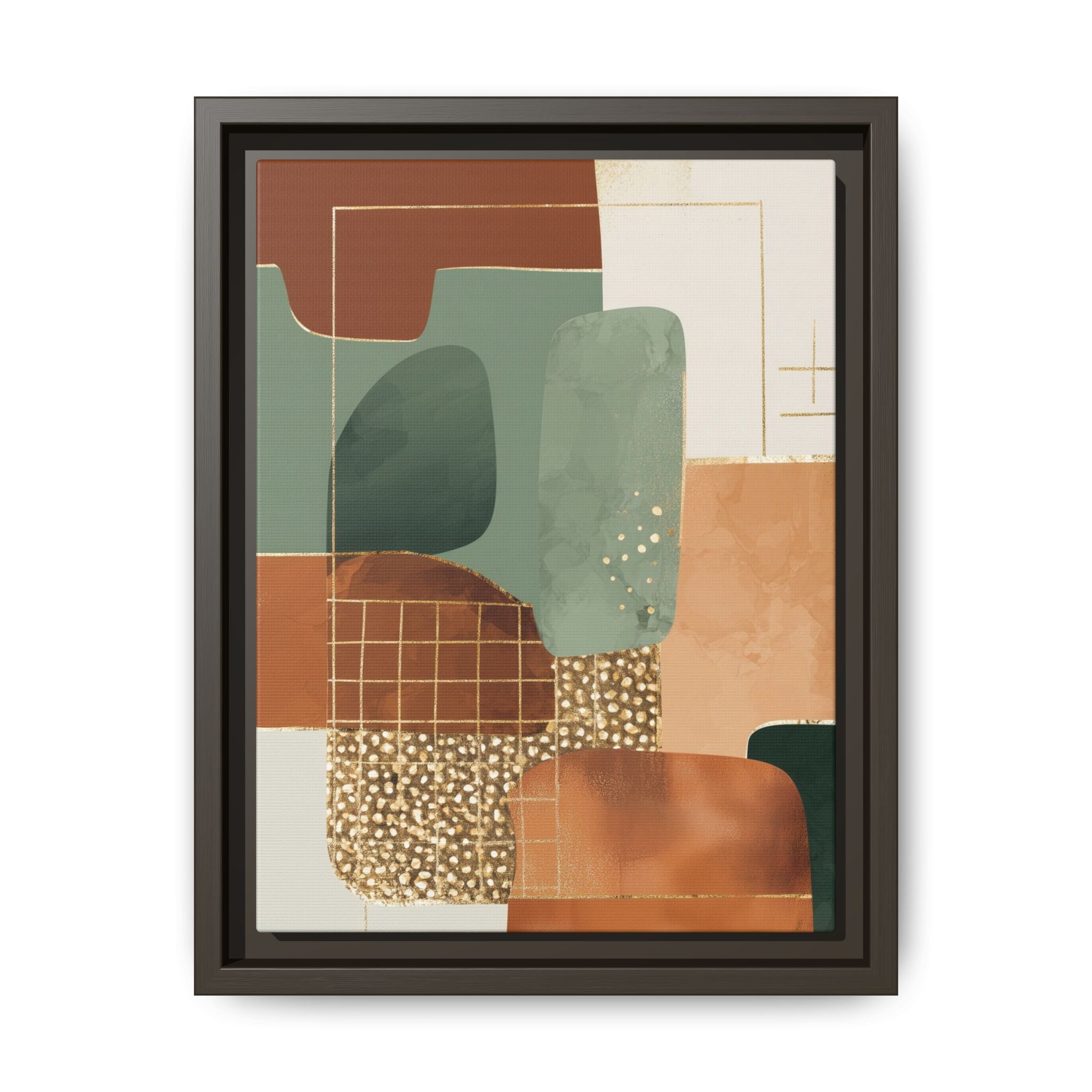 Geometric Harmony: Abstract Minimalist Art, Mid-Century Modern Design, Organic Shapes Composition   |   Custom Orders Accepted