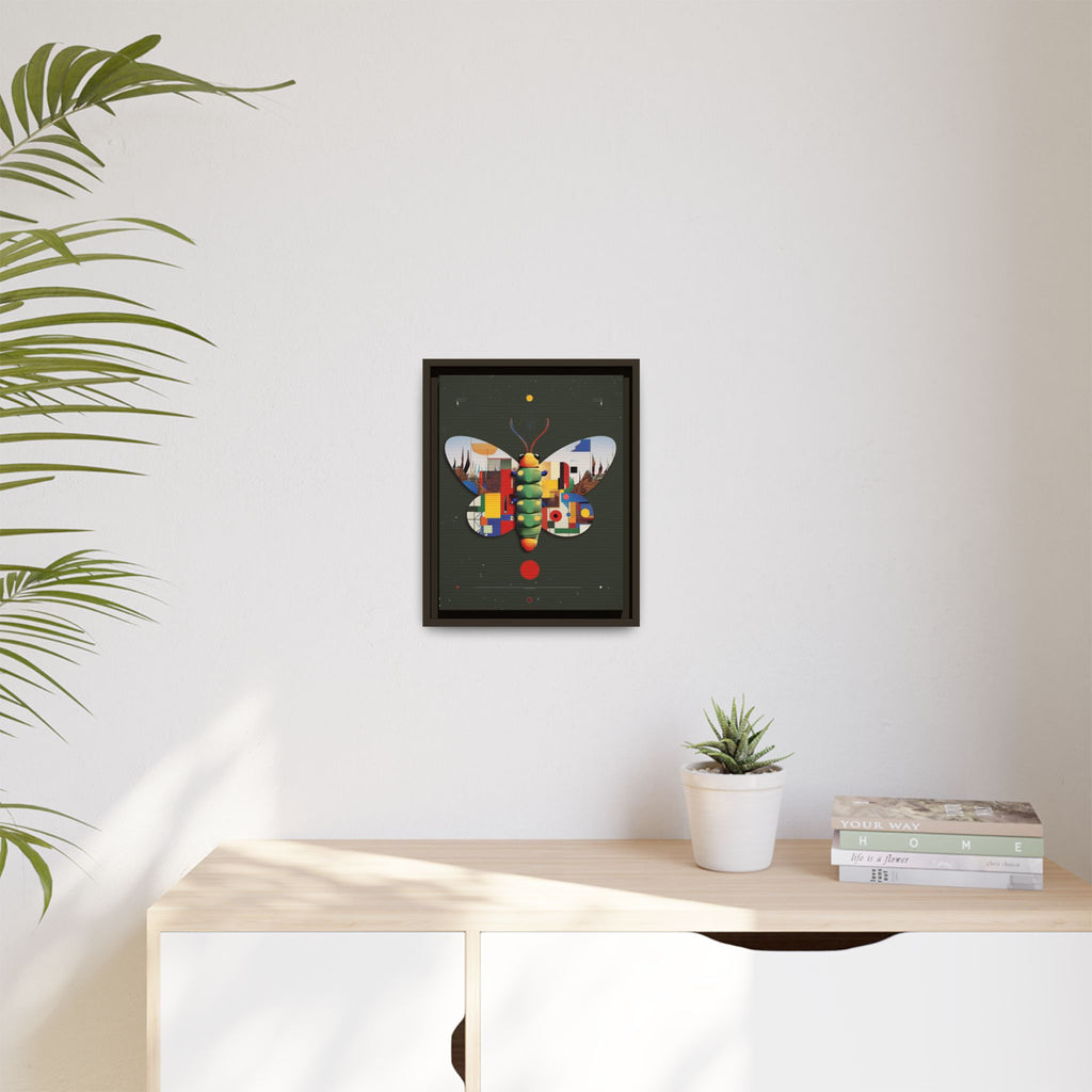 Geometric Butterfly Framed Print : Digital Cubist Interpretation, Modernist Entomological Design   |  Personalized & Custom Orders Available