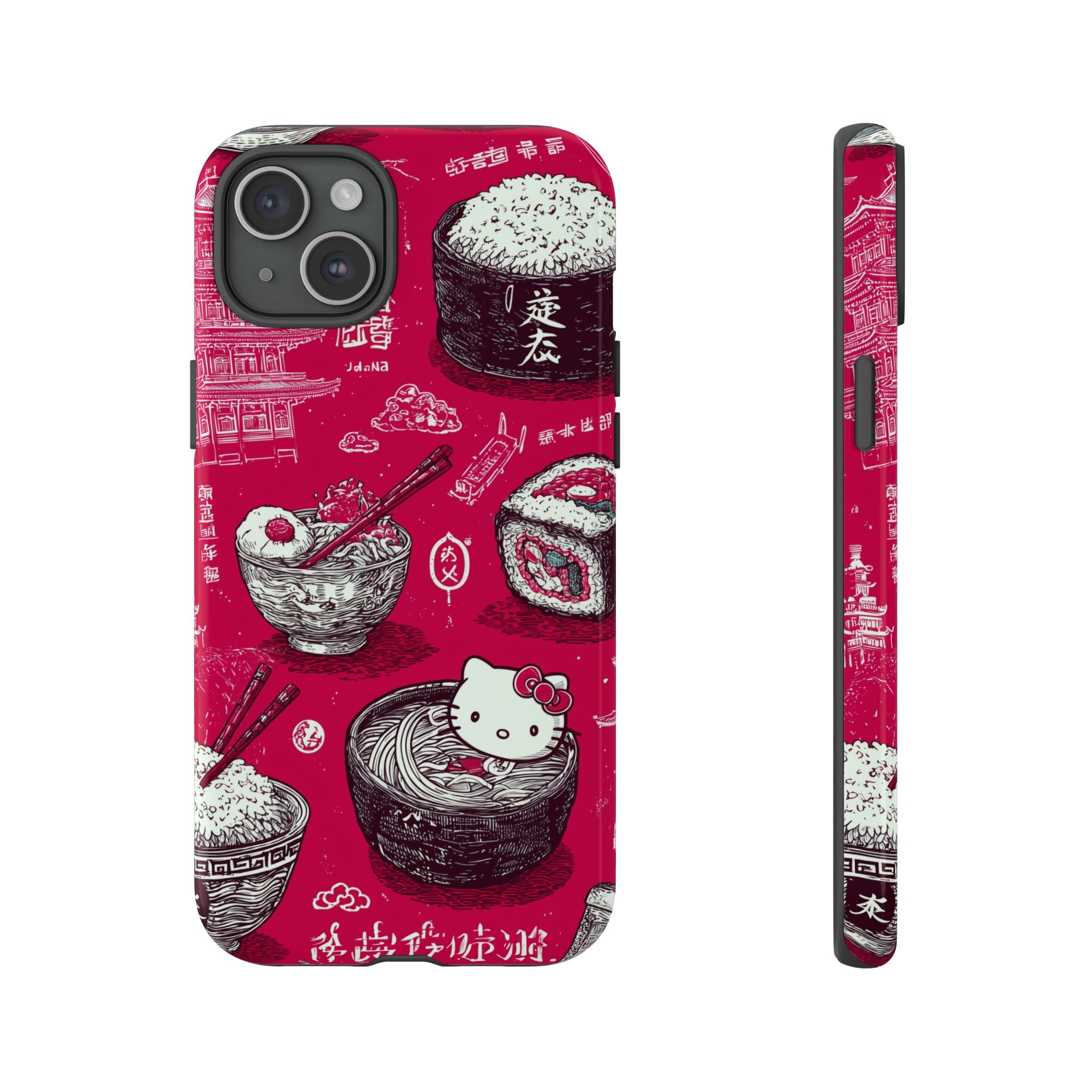 Japanese Kitty Vibrant Phone Case - Tough Case | Funky, Colorful, Unique Design for Personalization, Gift, Accessory, Protection, Trendy