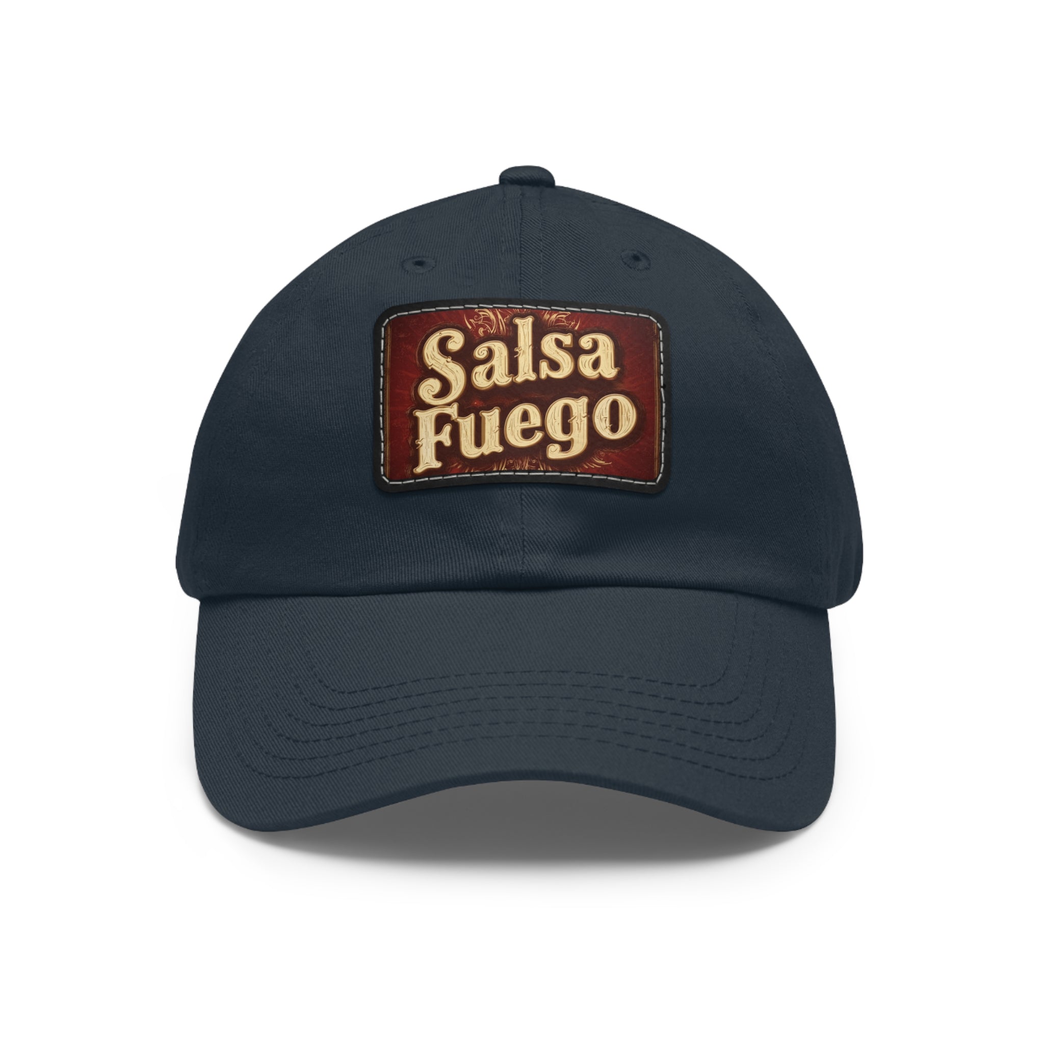 Salsa Fuego Dad Hat with Leather Patch (Rectangle)