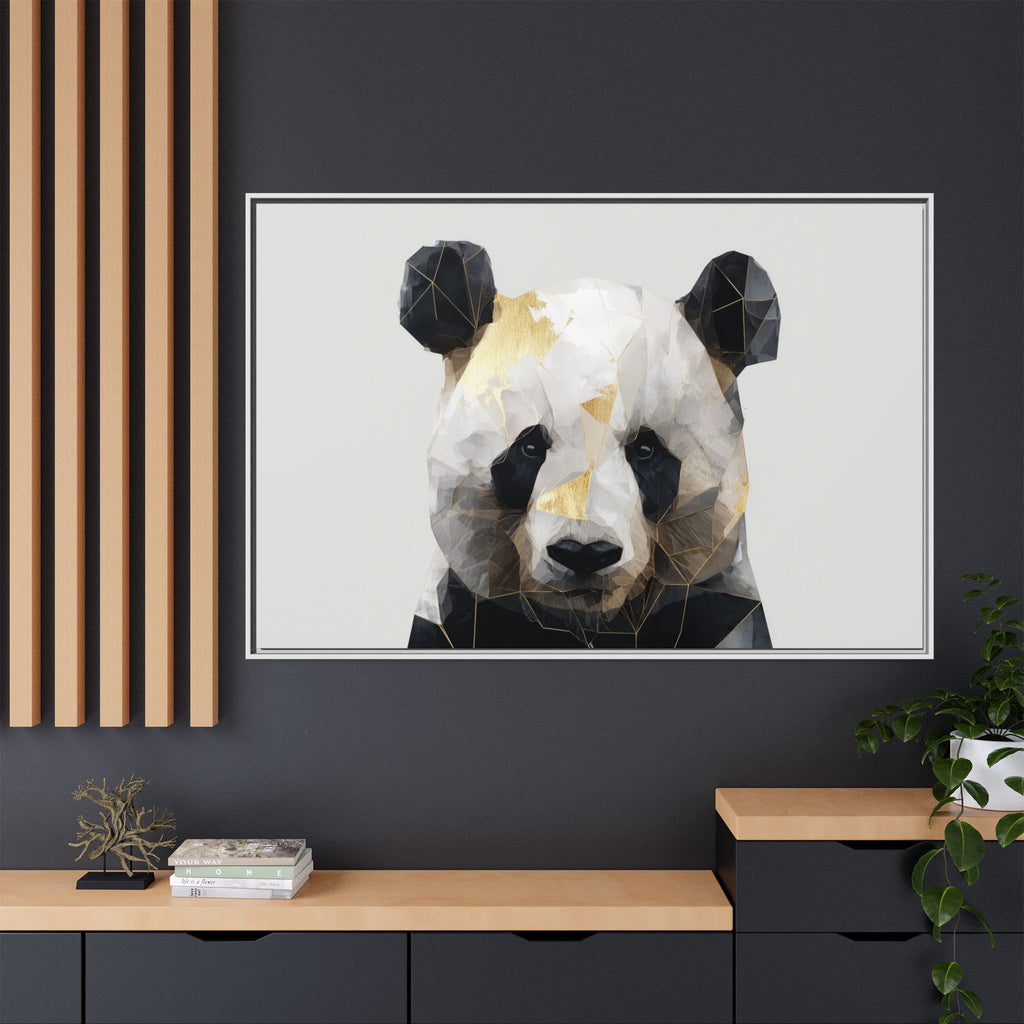 Fractal Panda: Geometric Digital Art, Low Poly Wildlife Portrait   |  Personalized & Custom Orders Available