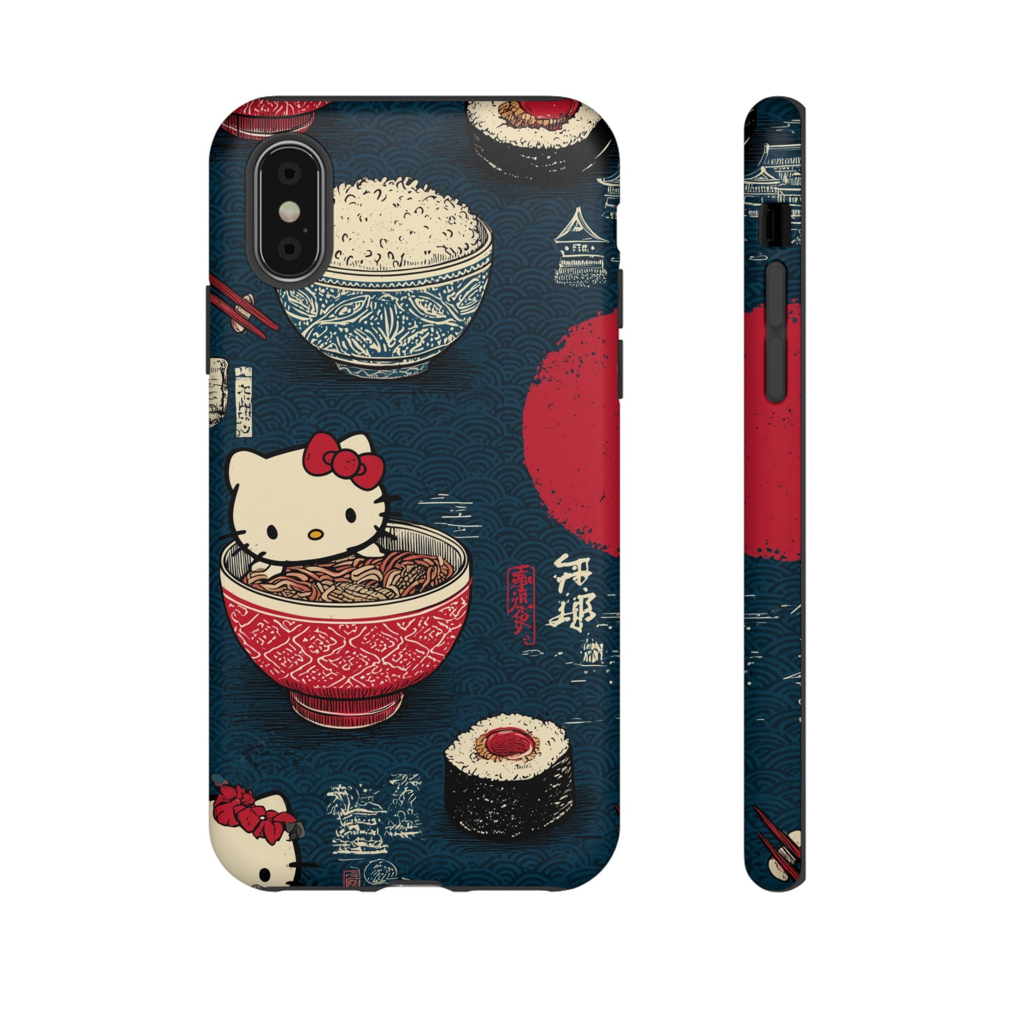 Japanese Kitty Sushi Vibrant Phone Case - Tough Case | Funky, Colorful, Unique Design for Gift, Accessory, Protection, Trendy