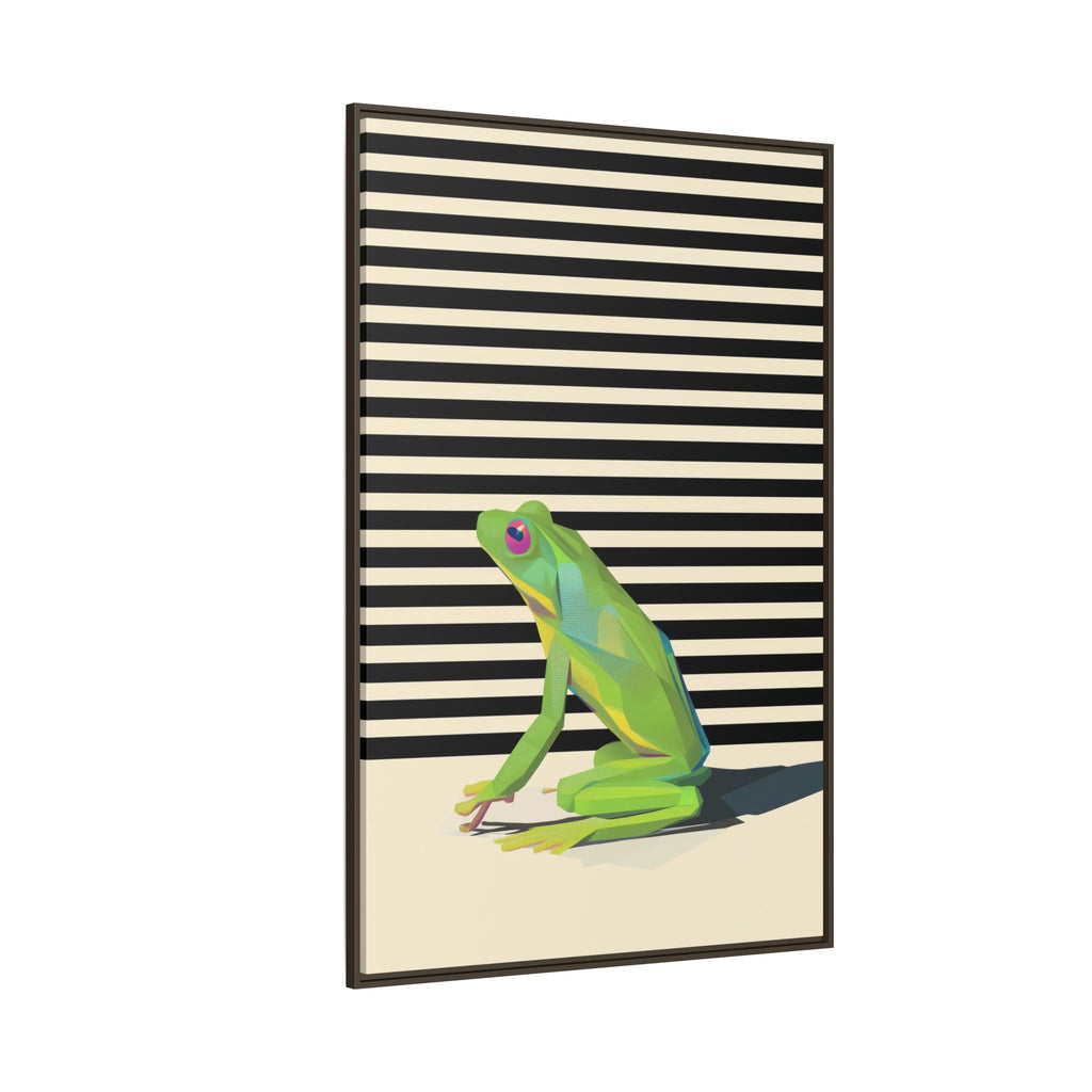 Geometric Amphibian: Stylized Frog Design, Modern Minimalist Art Print   |    Custom Orders Available