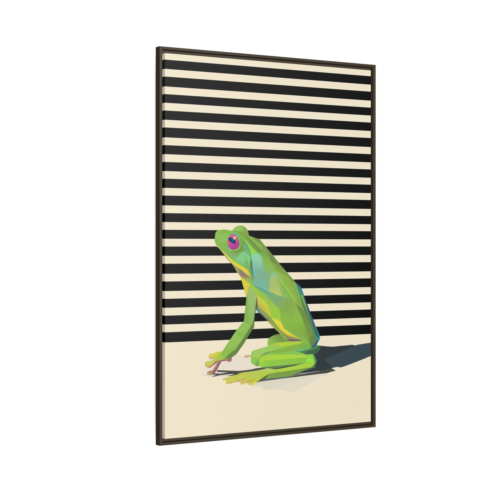 Geometric Amphibian: Stylized Frog Design, Modern Minimalist Art Print   |    Custom Orders Available