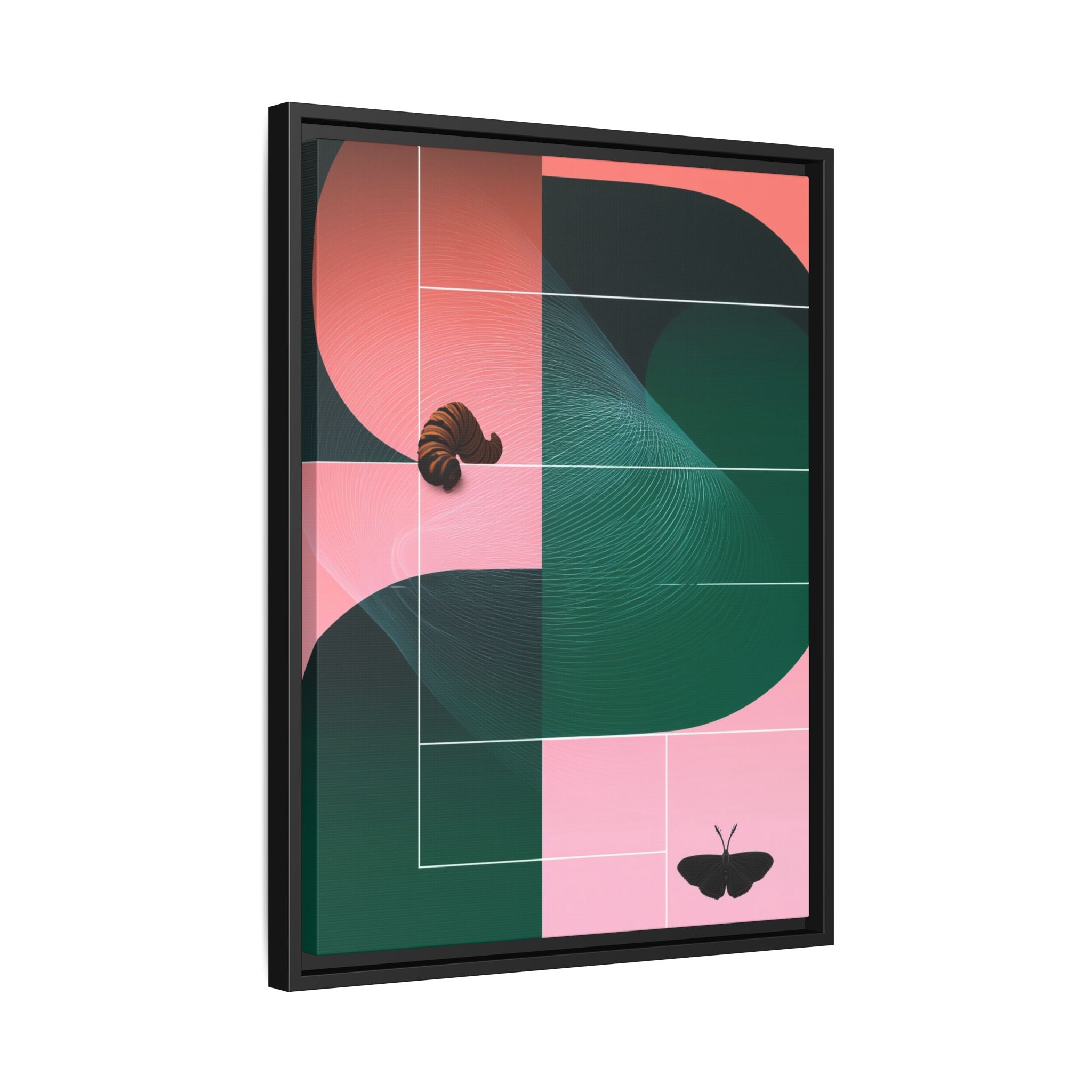 Metamorphic Geometric Framed Print : Abstract Graphic Design, Contemporary Digital Art Composition   |  Custom Orders Available
