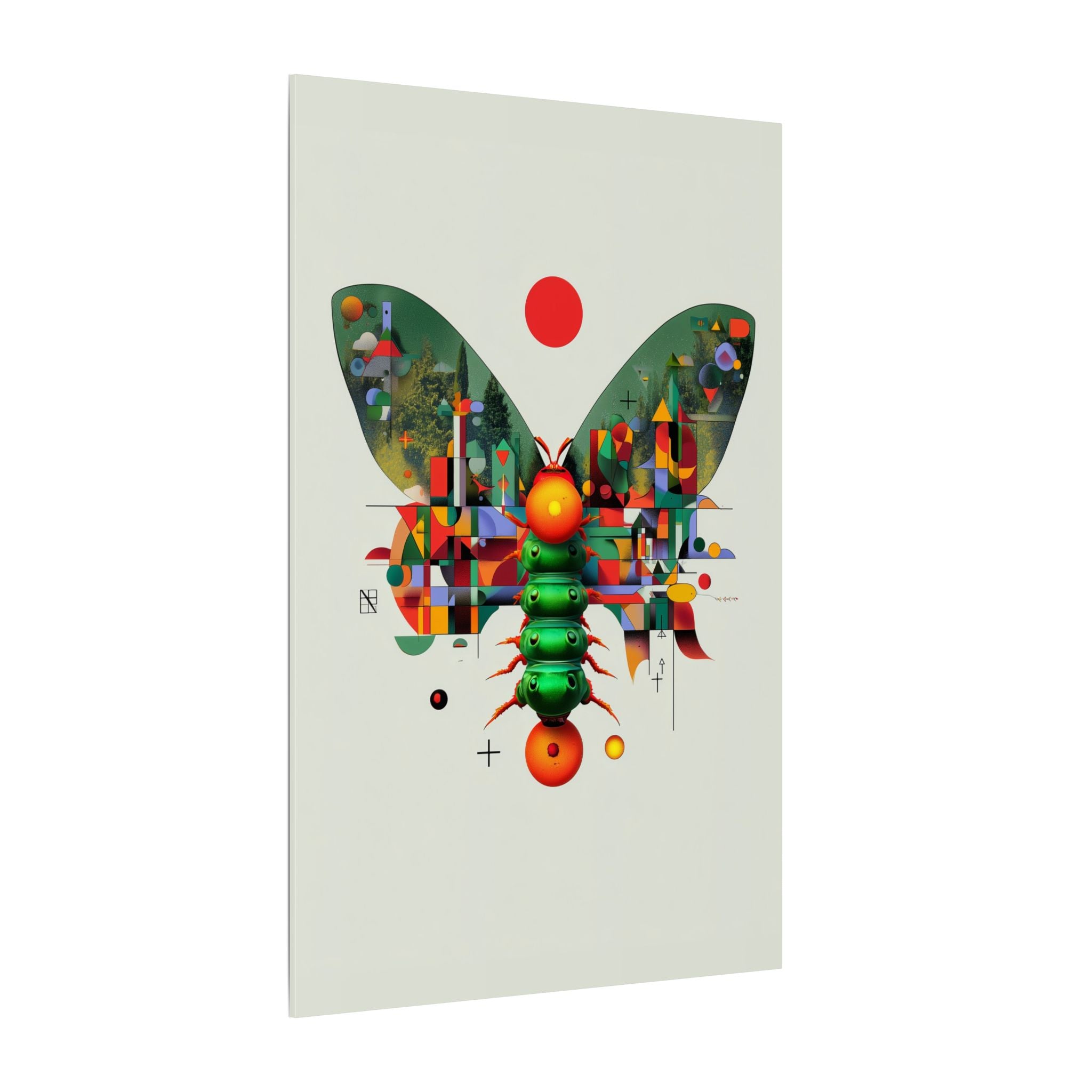 Metamorphic Geometry: Digital Cubist Butterfly, Algorithmic Nature Composition   |    Custom Orders Available