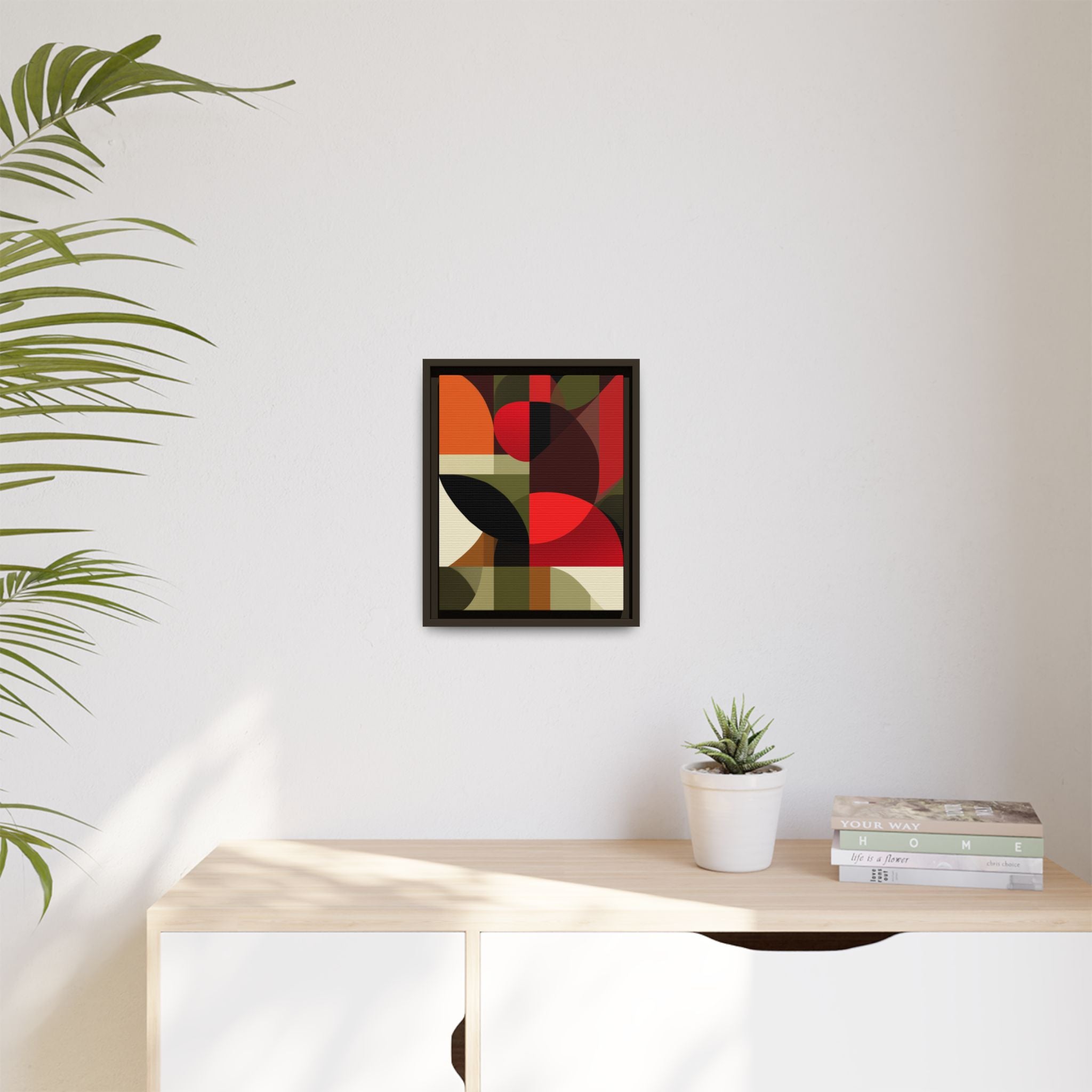 Geometric Fusion: Modern Abstract Composition, Cubist Color Blocks, Architectural Form Harmony   |   Custom Orders Accepted