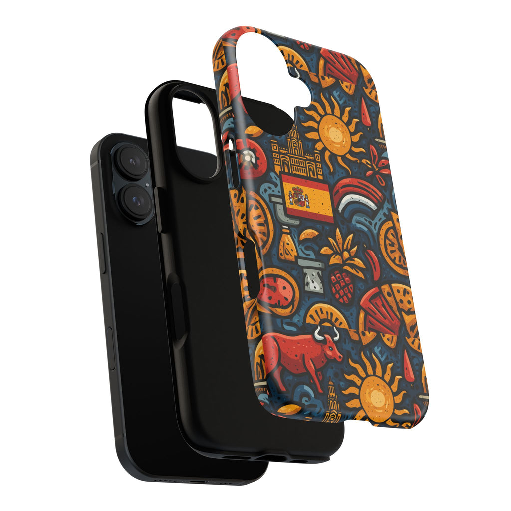 Vibrant Spanish Phone Case featuring Spanish Culture | Tough Cases | Travel Gift, Art Lover's Accessory, Colorful Cover, Unique Design