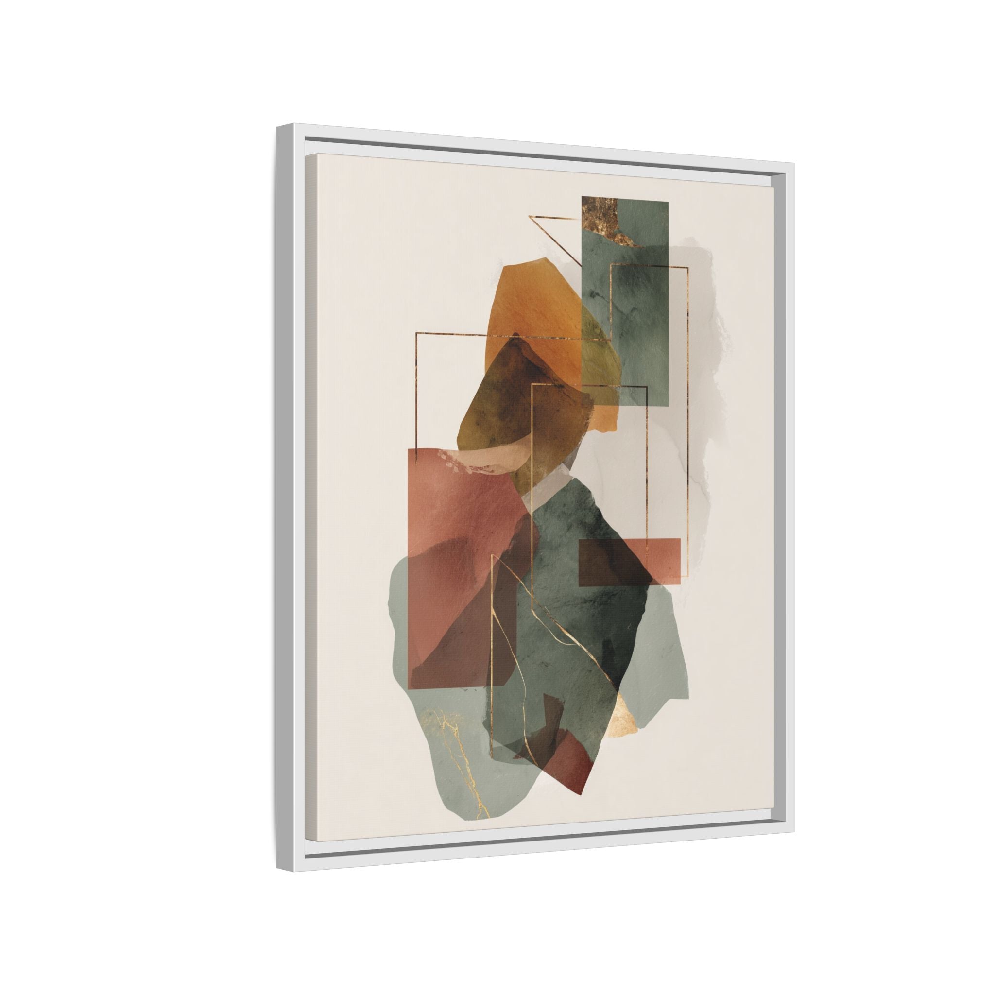 Harmonic Geometries: Architectural Abstraction, Earthy Palette, Minimalist Composition   |   Custom Orders Accepted