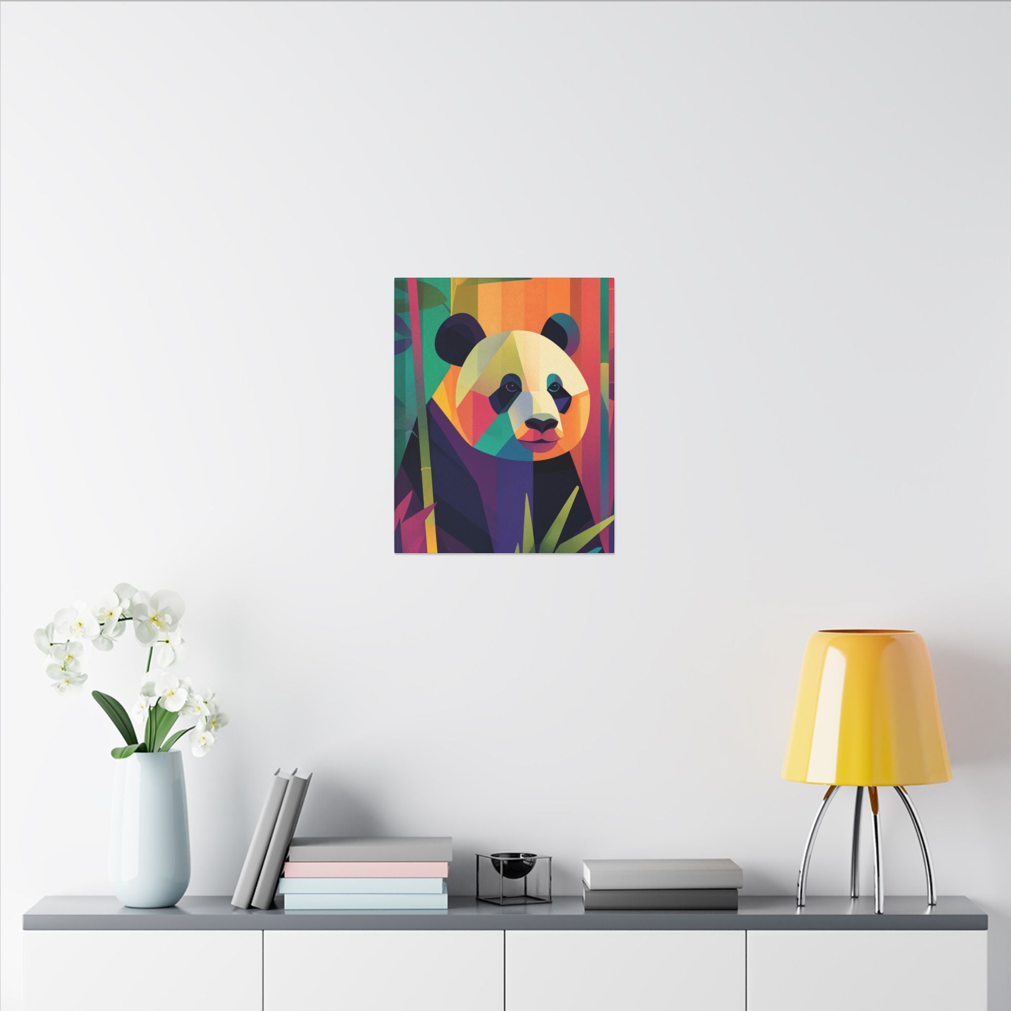 Geometric Panda: Cubist Wildlife, Colorful Fragmentation, Modern Digital Art   |  Personalized & Custom Orders Available