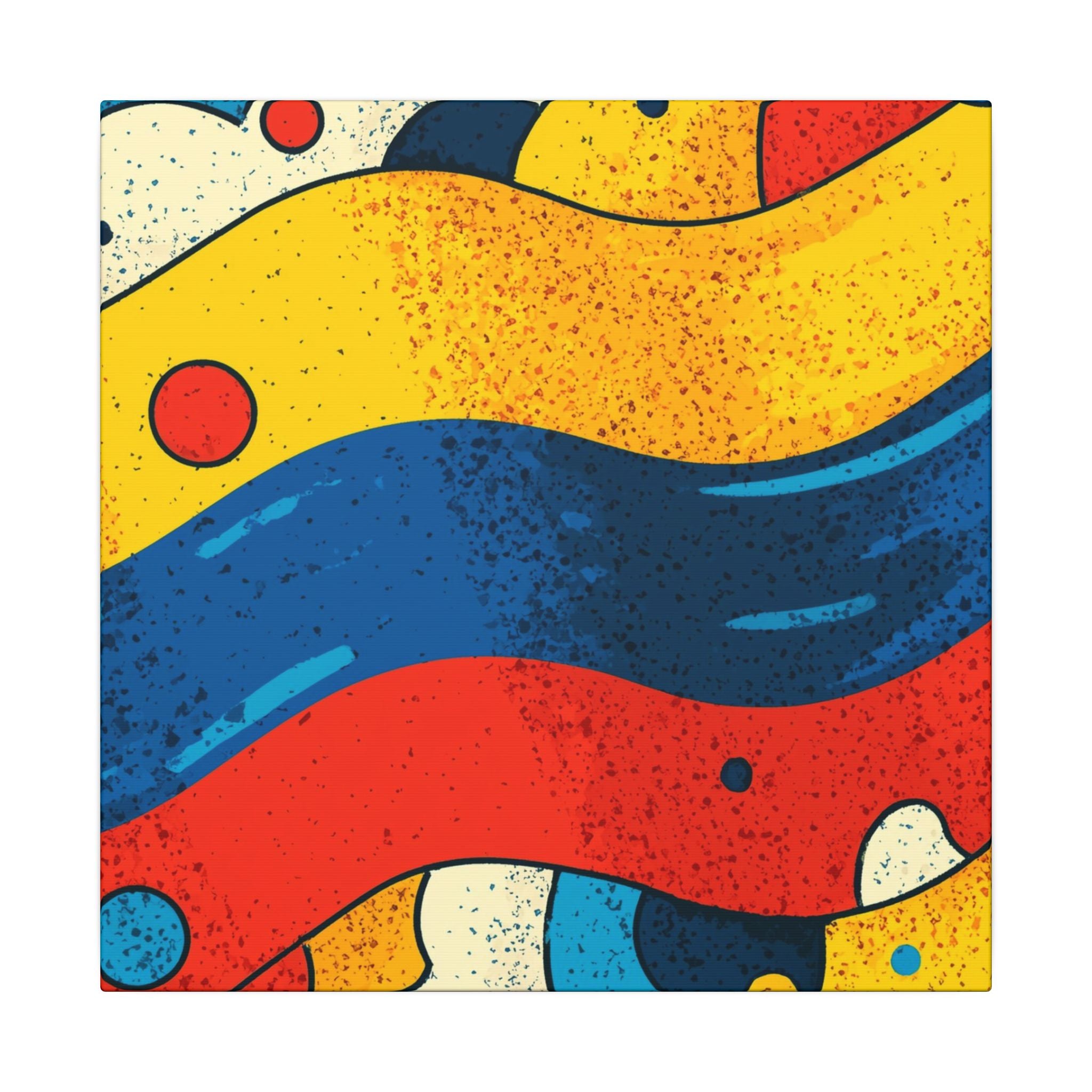 Fluid Dynamics: Retro Abstract Shapes, Mid-Century Modern Motion, Geometric Color Waves   |   Custom Orders Accepted