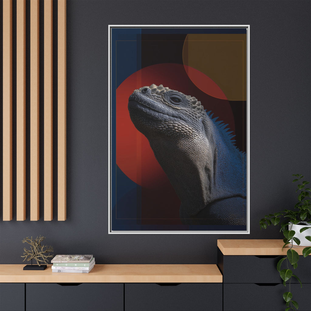 Scales of Antiquity: Prehistoric Reptilian Portrait, Abstract Geometric Composition   |    Custom Orders Available