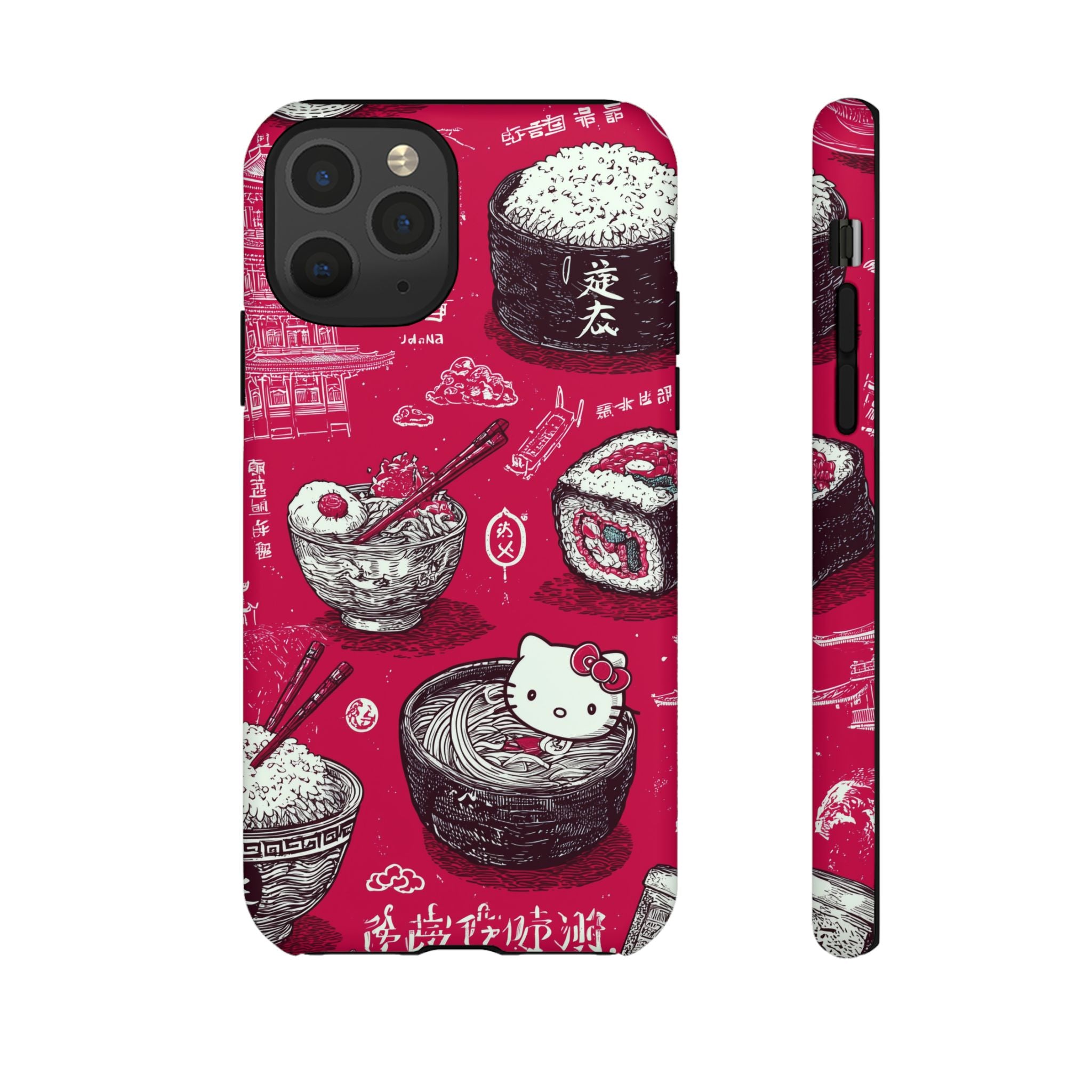 Japanese Kitty Vibrant Phone Case - Tough Case | Funky, Colorful, Unique Design for Personalization, Gift, Accessory, Protection, Trendy