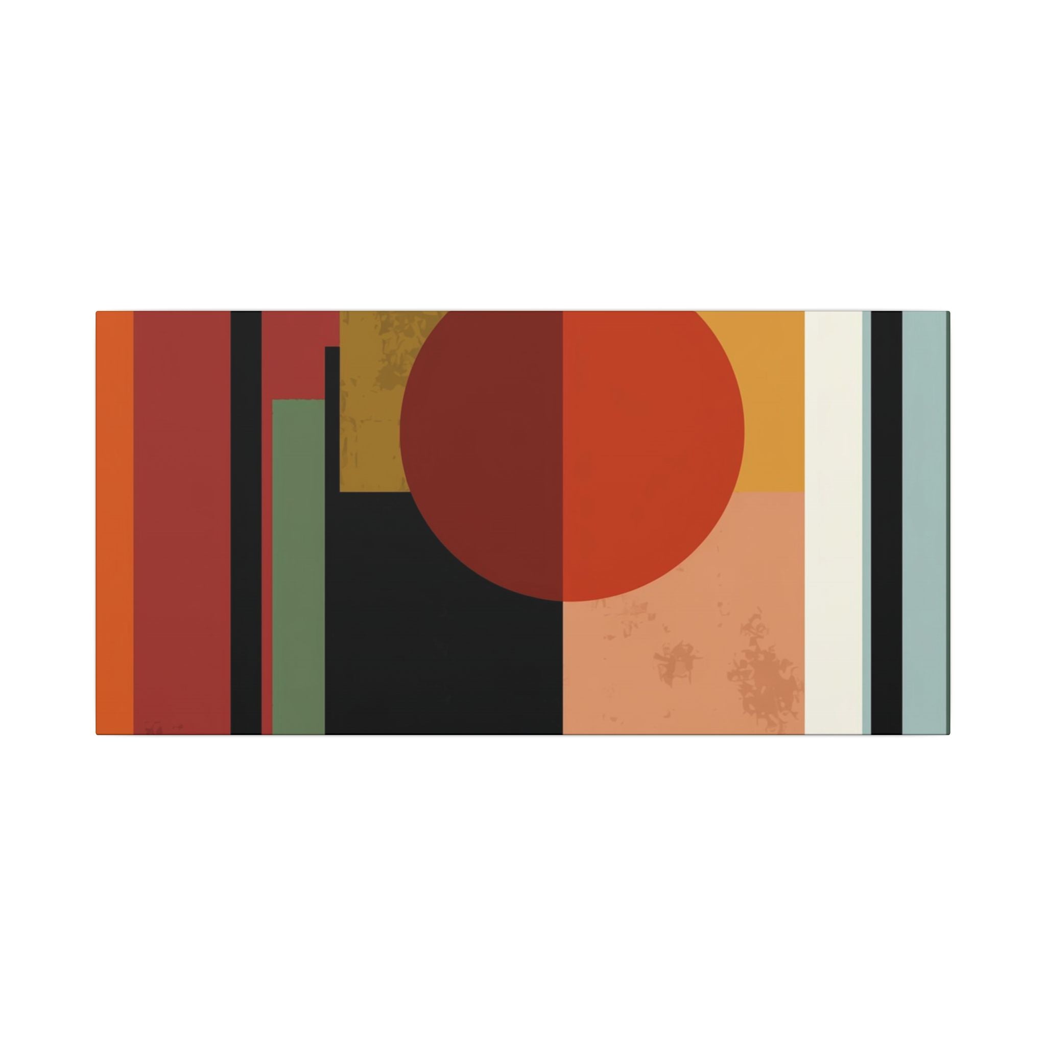 Geometric Harmony: Bauhaus Inspired Design, Mid-Century Modern Composition, Abstract Rectangular Layers   |   Custom Orders Accepted