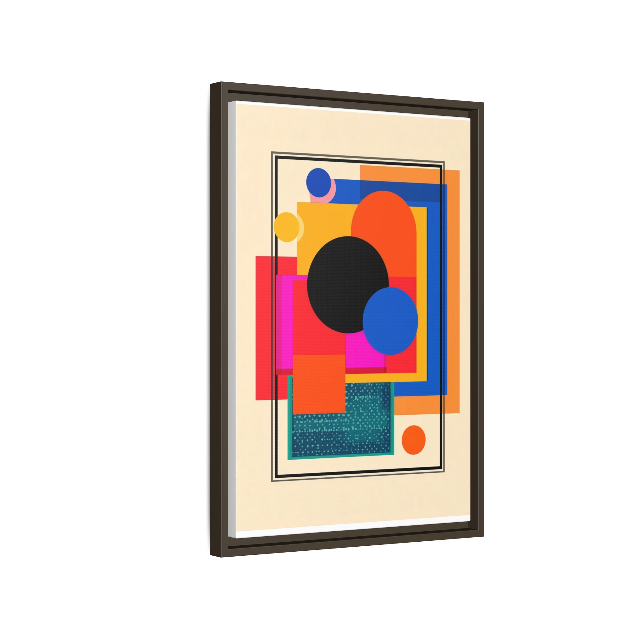 Geometric Harmony: Abstract Color Blocks, Mid-Century Modern Design, Minimalist Art Composition   |   Custom Orders Accepted
