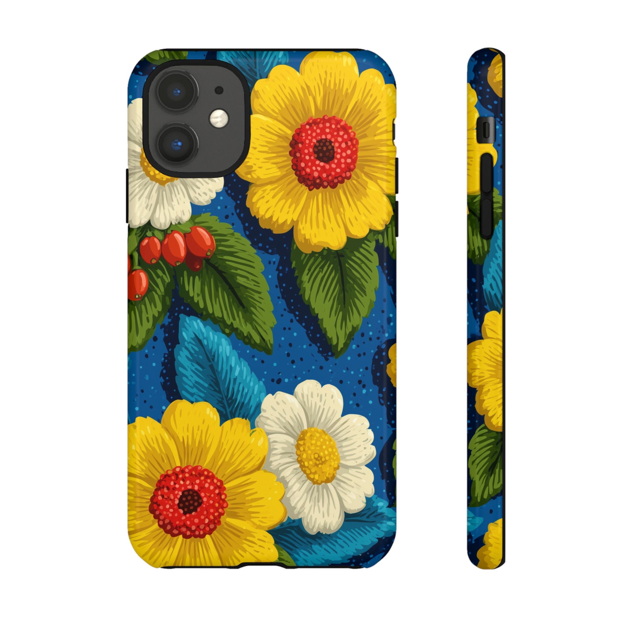 Summer Tough Cases: Floral Fine Art Phone Case, Fun Beach Vibe Phone Accessory, Summer Travel Gift, Colorful Phone Cover, Casual Style Tech