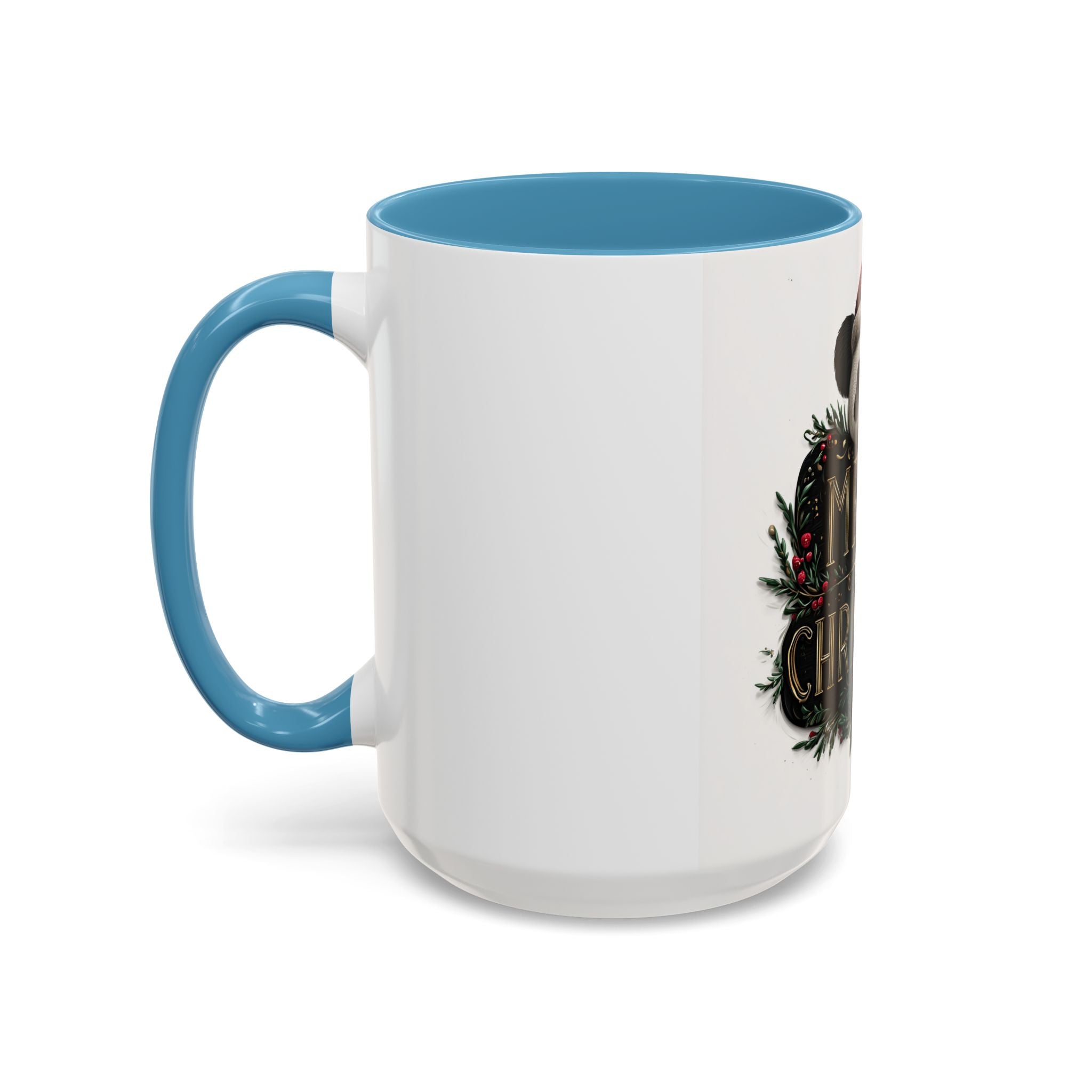 Merry Christmas Panda Coffee Mug - Holiday Gift, Ceramic Mug, Cute Panda Mug, Festive Drinkware, Christmas Decor