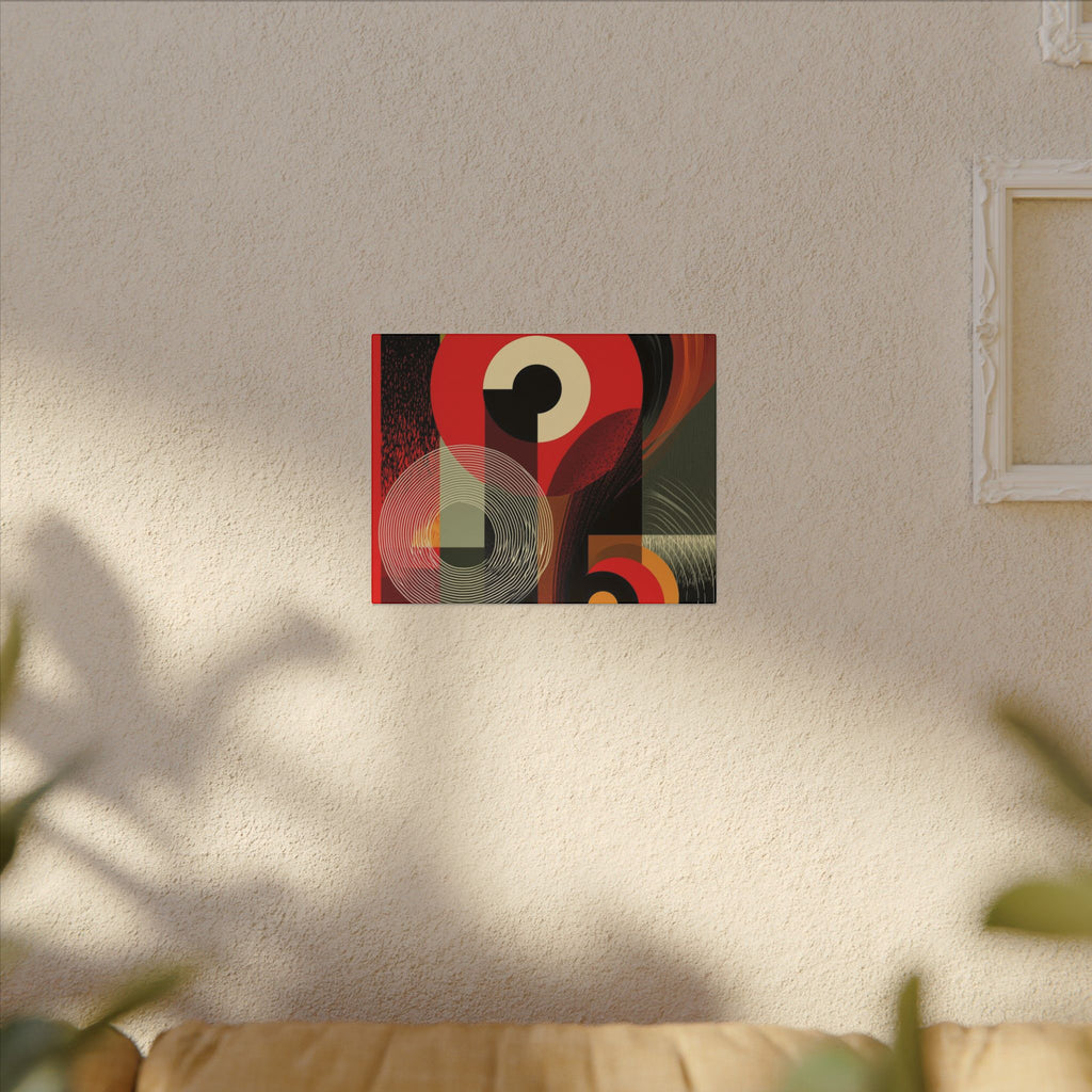 Geometric Convergence: Mid-Century Modern Abstract, Constructivist Design Principles, Bold Chromatic Composition   |   Custom Orders