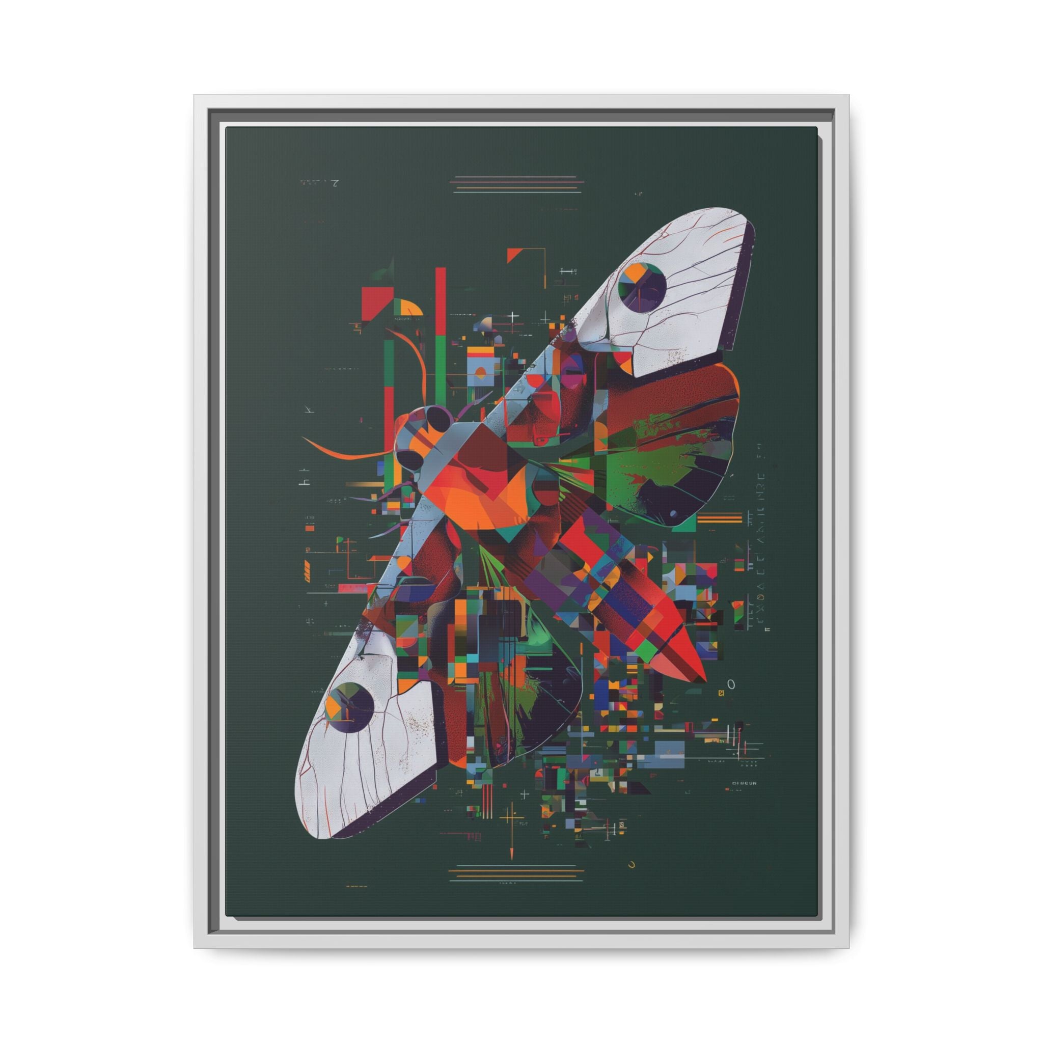 Butterfly Deconstruction: Geometric Digital Art, Pixelated Abstract Butterfly Wings   |    Custom Orders Available