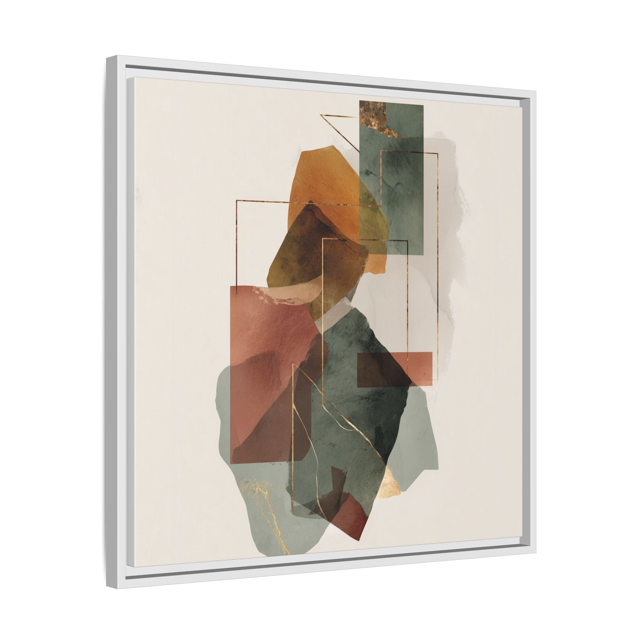 Harmonic Geometries: Architectural Abstraction, Earthy Palette, Minimalist Composition   |   Custom Orders Accepted