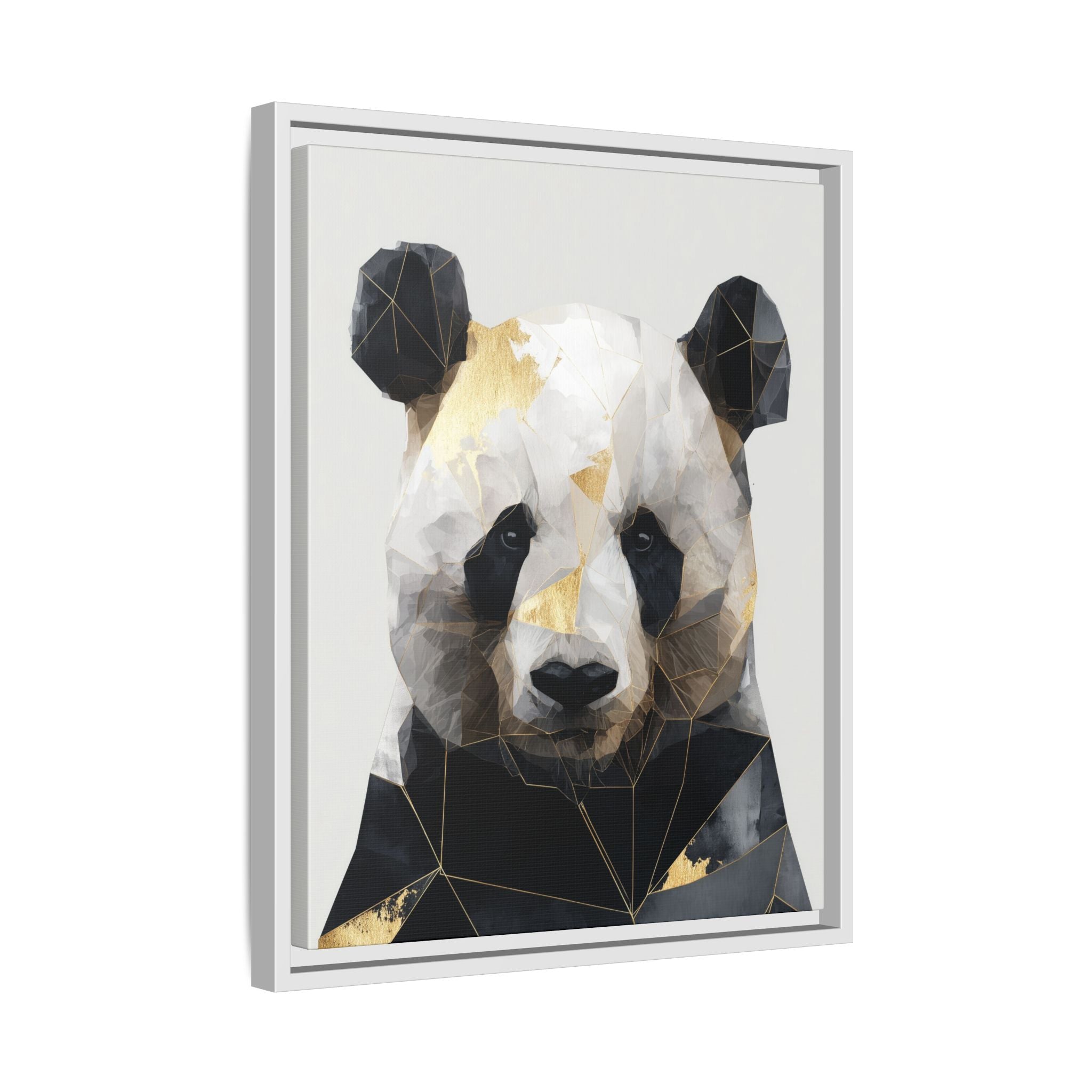 Fractal Panda: Geometric Digital Art, Low Poly Wildlife Portrait   |  Personalized & Custom Orders Available