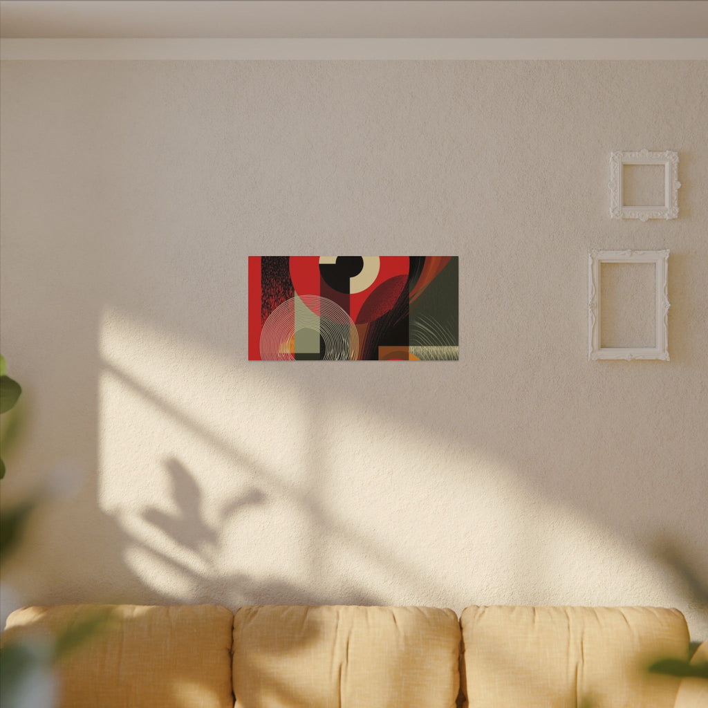 Geometric Convergence: Mid-Century Modern Abstract, Constructivist Design Principles, Bold Chromatic Composition   |   Custom Orders