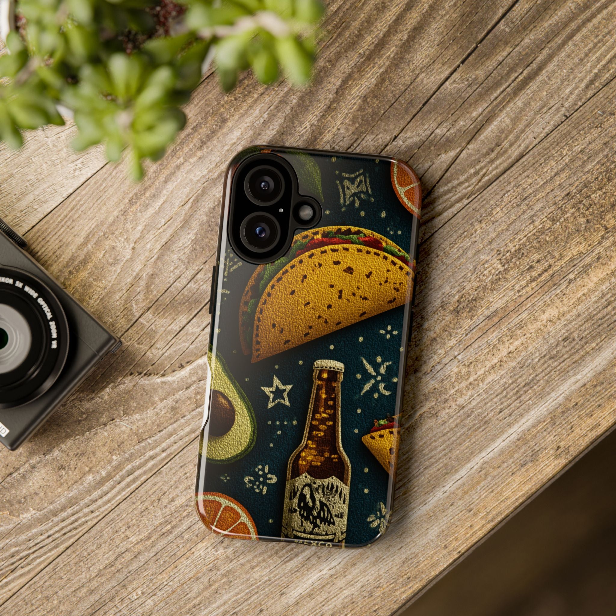 Colorful Mexican Foodie Phone Case - Tough Cases Featuring Tacos, Avocados, Perfect for Food Lovers, Gift for Foodies, Fun
