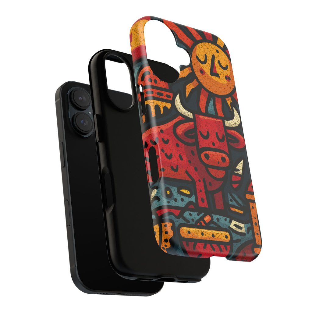 Spanish Phone Case featuring Bull | Tough Cases | Travel Gift, Art Lover's Accessory, Colorful Cover, Unique Design, Barcelona