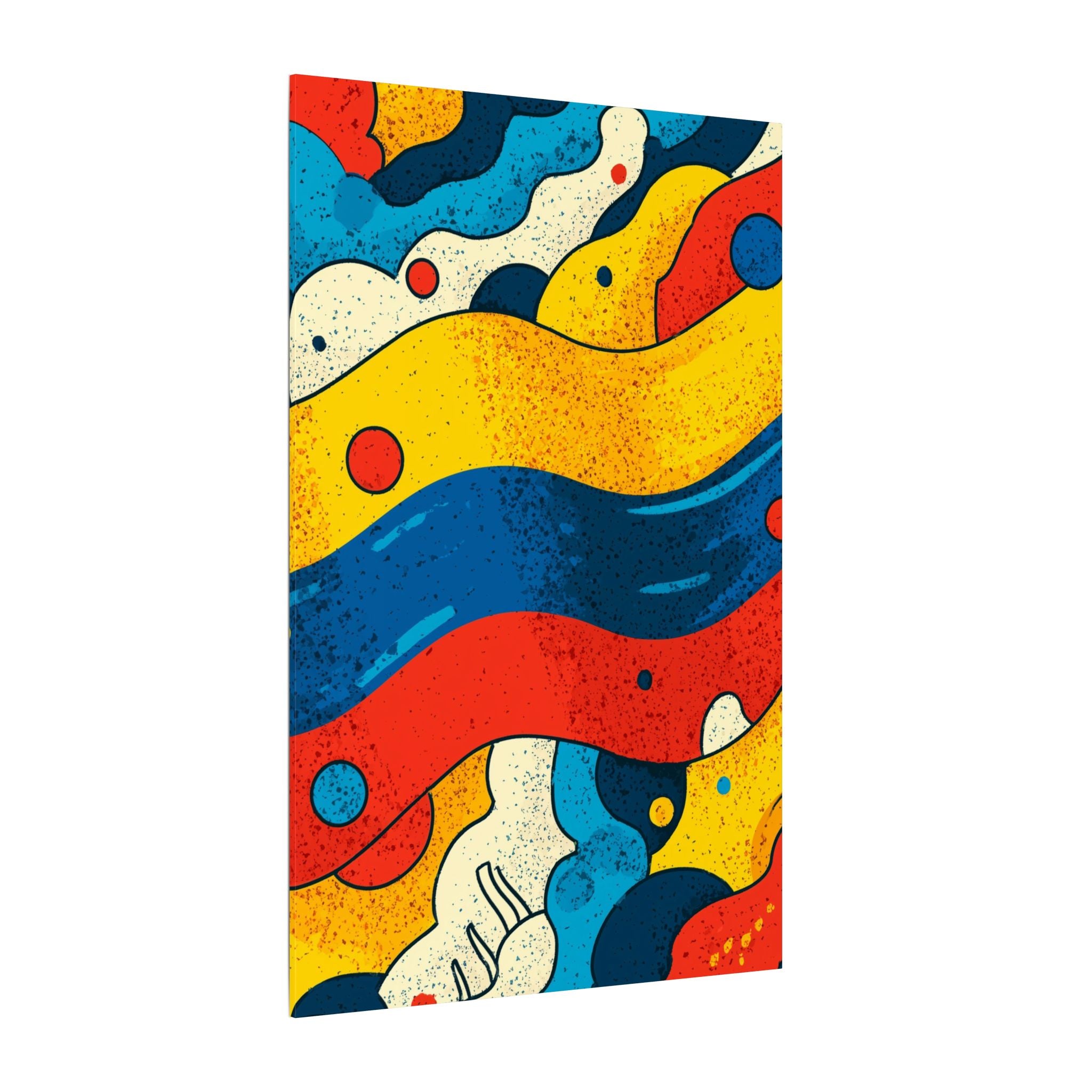 Fluid Dynamics: Retro Abstract Shapes, Mid-Century Modern Motion, Geometric Color Waves   |   Custom Orders Accepted