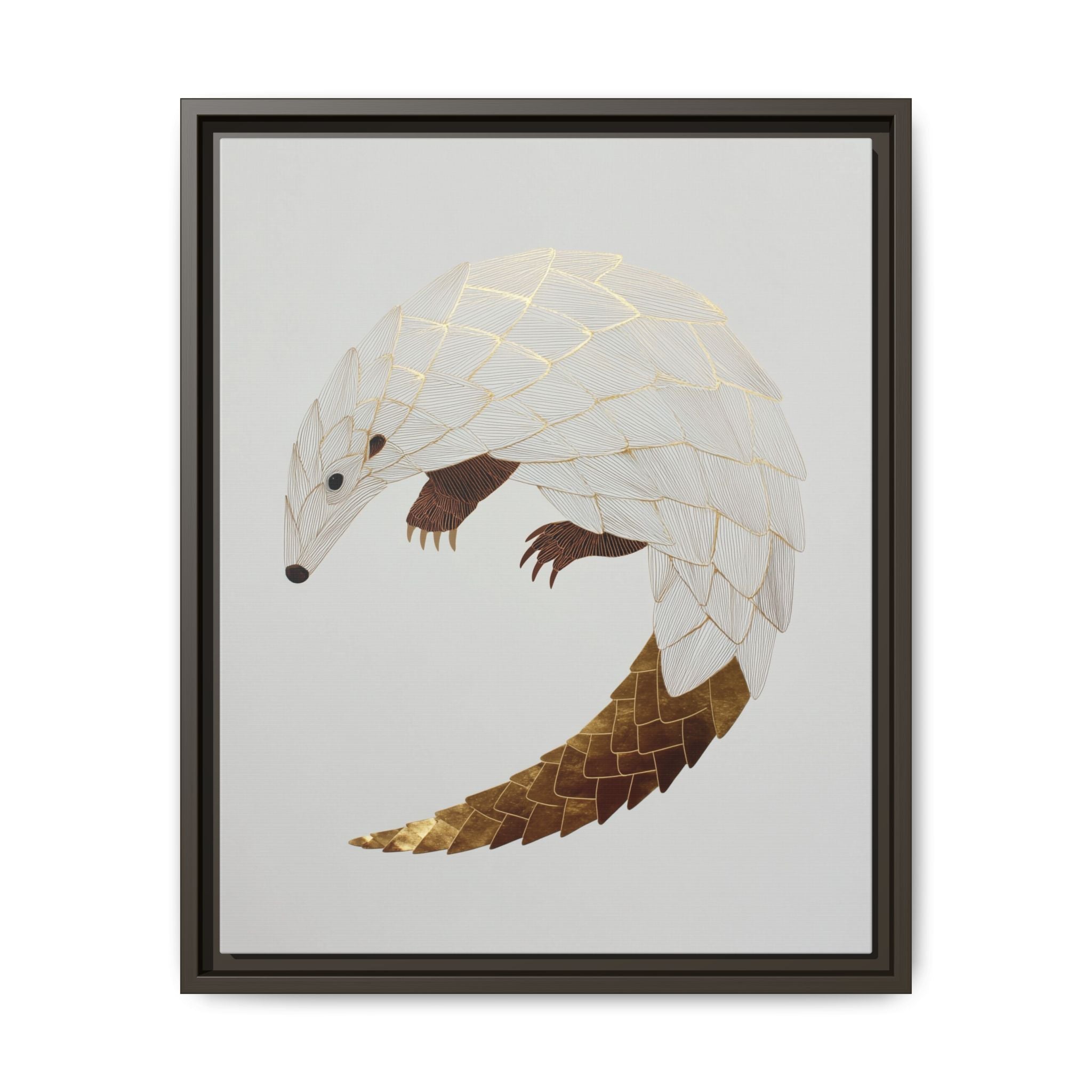 Geometric Hedgehog: Minimalist Wildlife Illustration, Layered Metallic Geometric Art   |    Custom Orders Available
