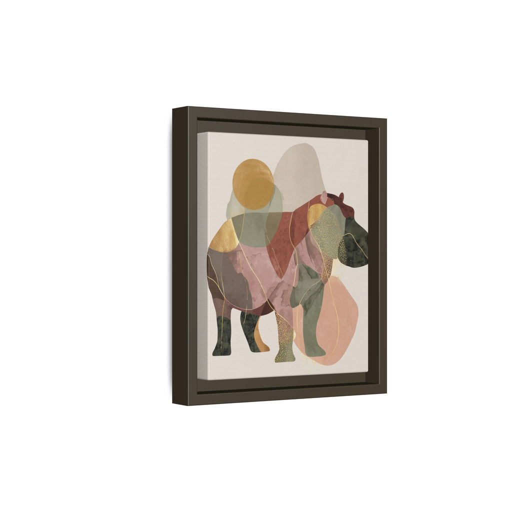 Geometric Harmony: Abstract Hippo Silhouette, Modern Minimalist Animal Art   |    Custom Orders Available